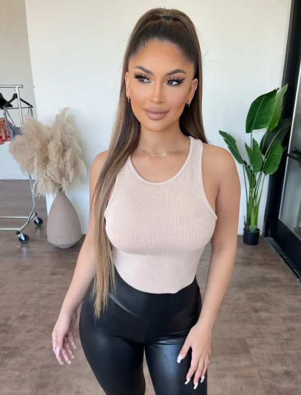 Martha Cropped Top(Sand) sold by OOTDFash