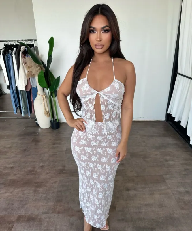 Jeniffer Lace Set (White) sold by OOTDFash