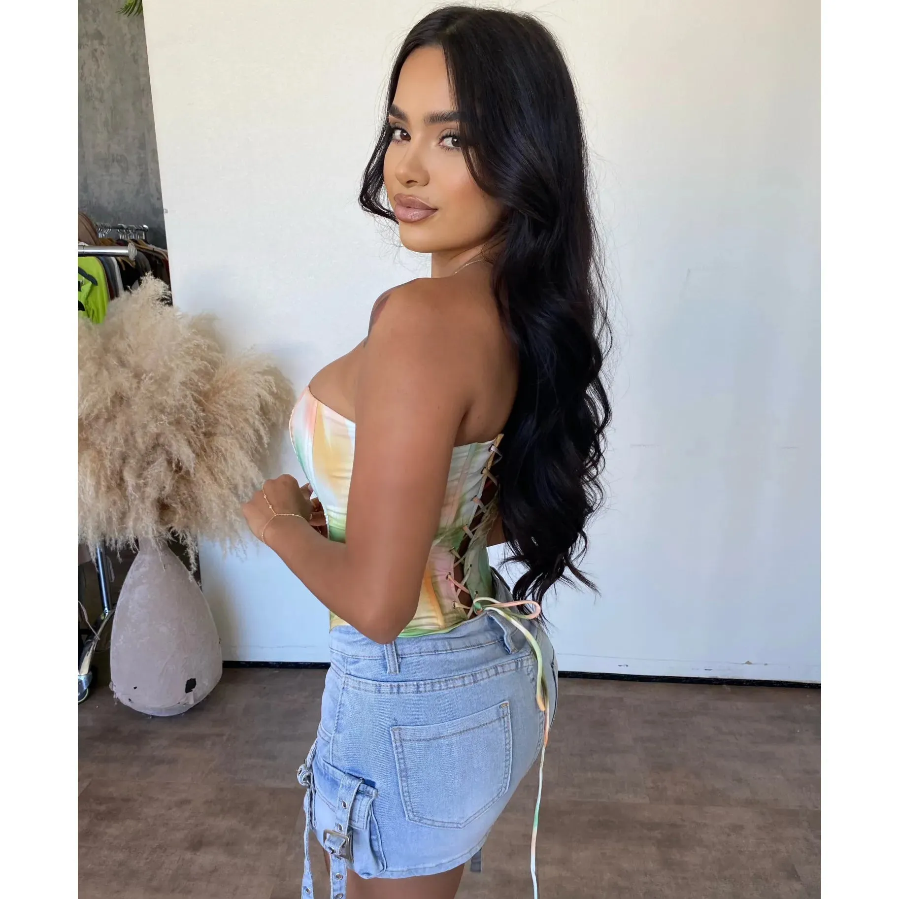 Stacy Denim Skort (Denim) sold by OOTDFash product image thumbnail 2