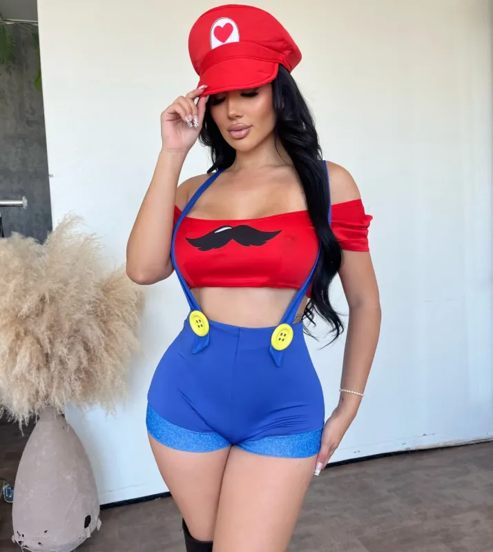PC gamer Babe (Red/Blue) sold by OOTDFash