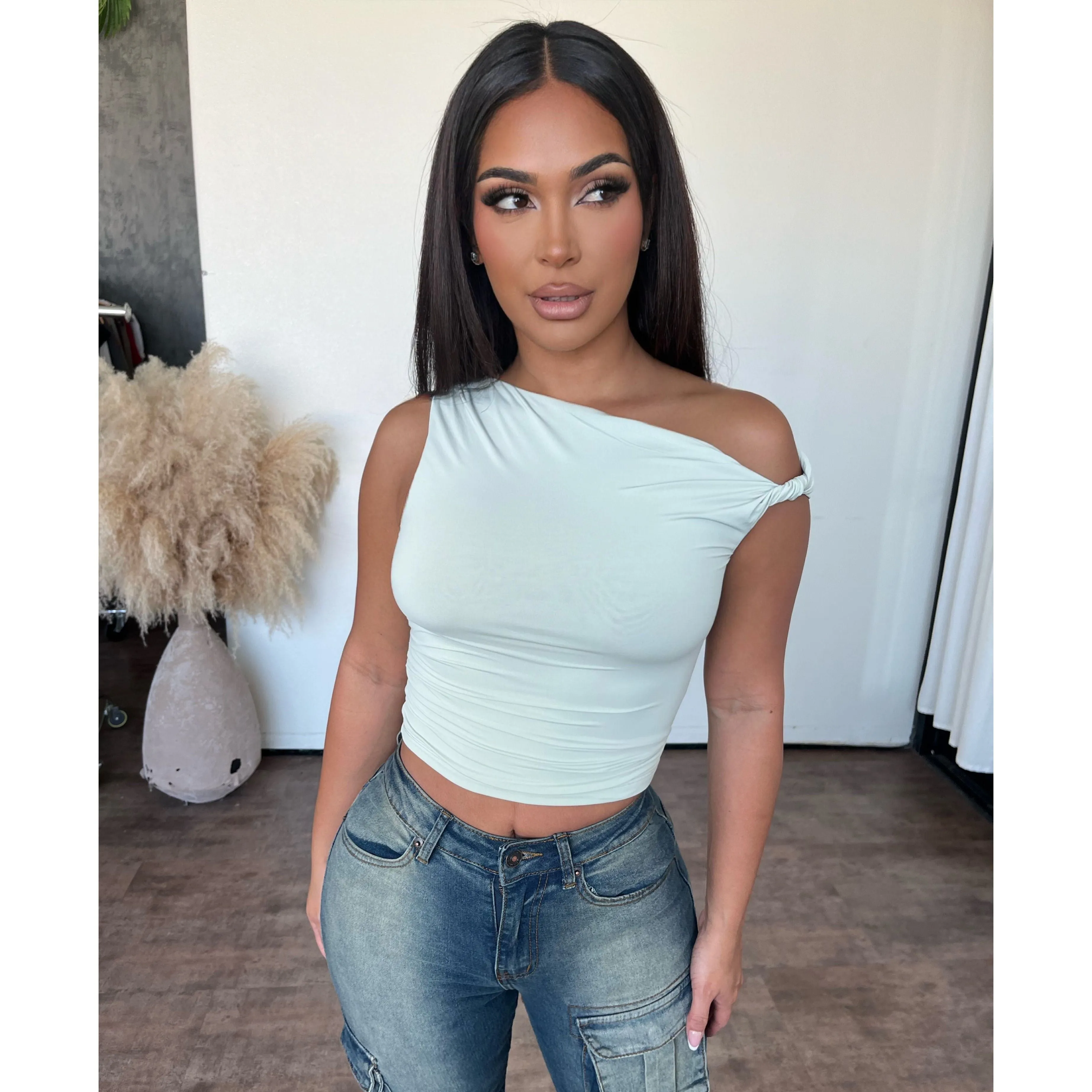 Jaime Top (Sage) sold by OOTDFash