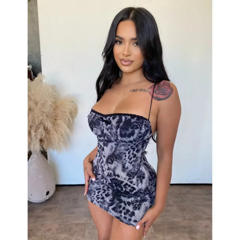 Cynthia Mini Dress (Black Combo) sold by OOTDFash