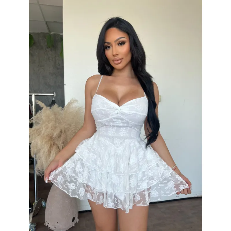 Vanessa Dress (White) sold by OOTDFash