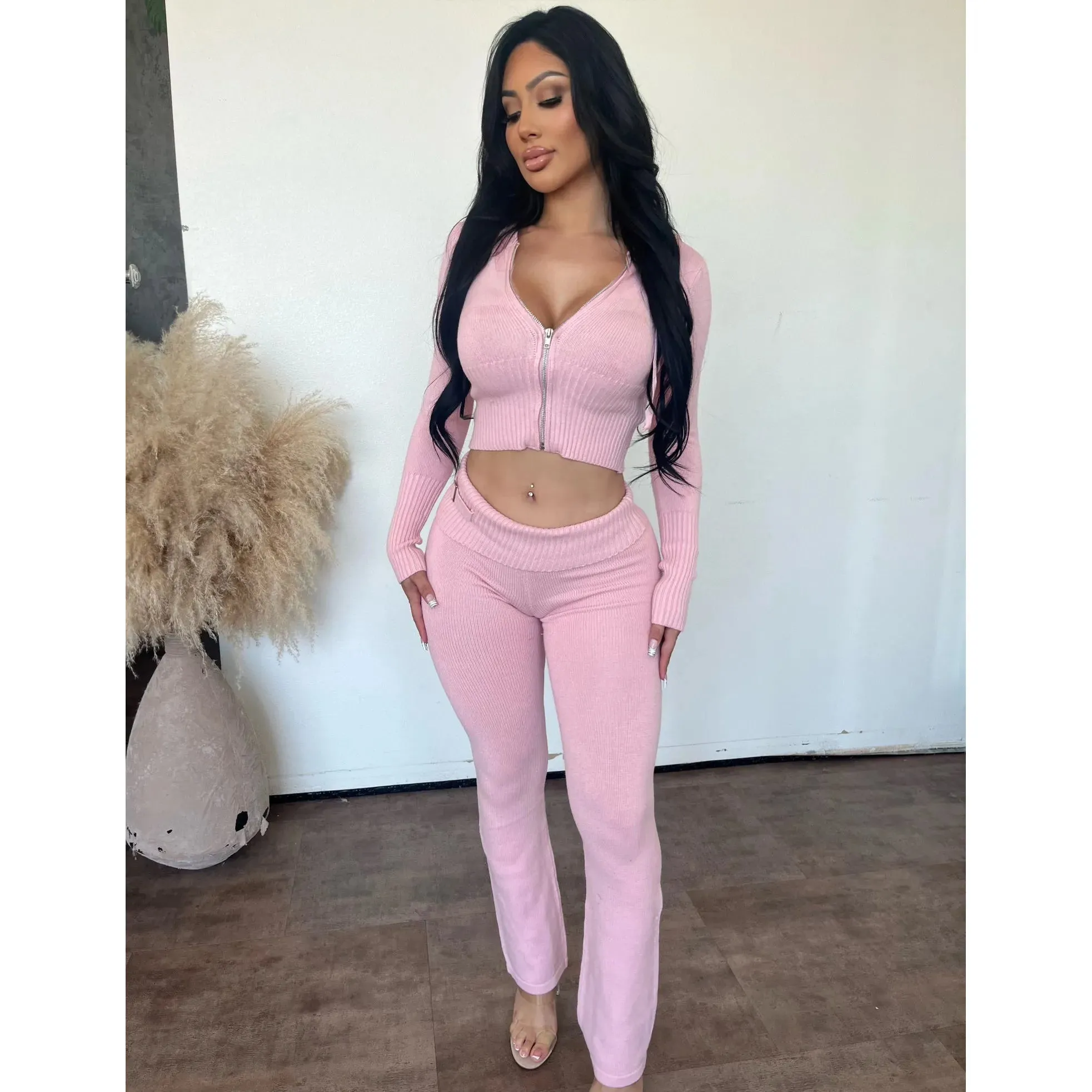 Cozee Two Piece Set (Blush) sold by OOTDFash