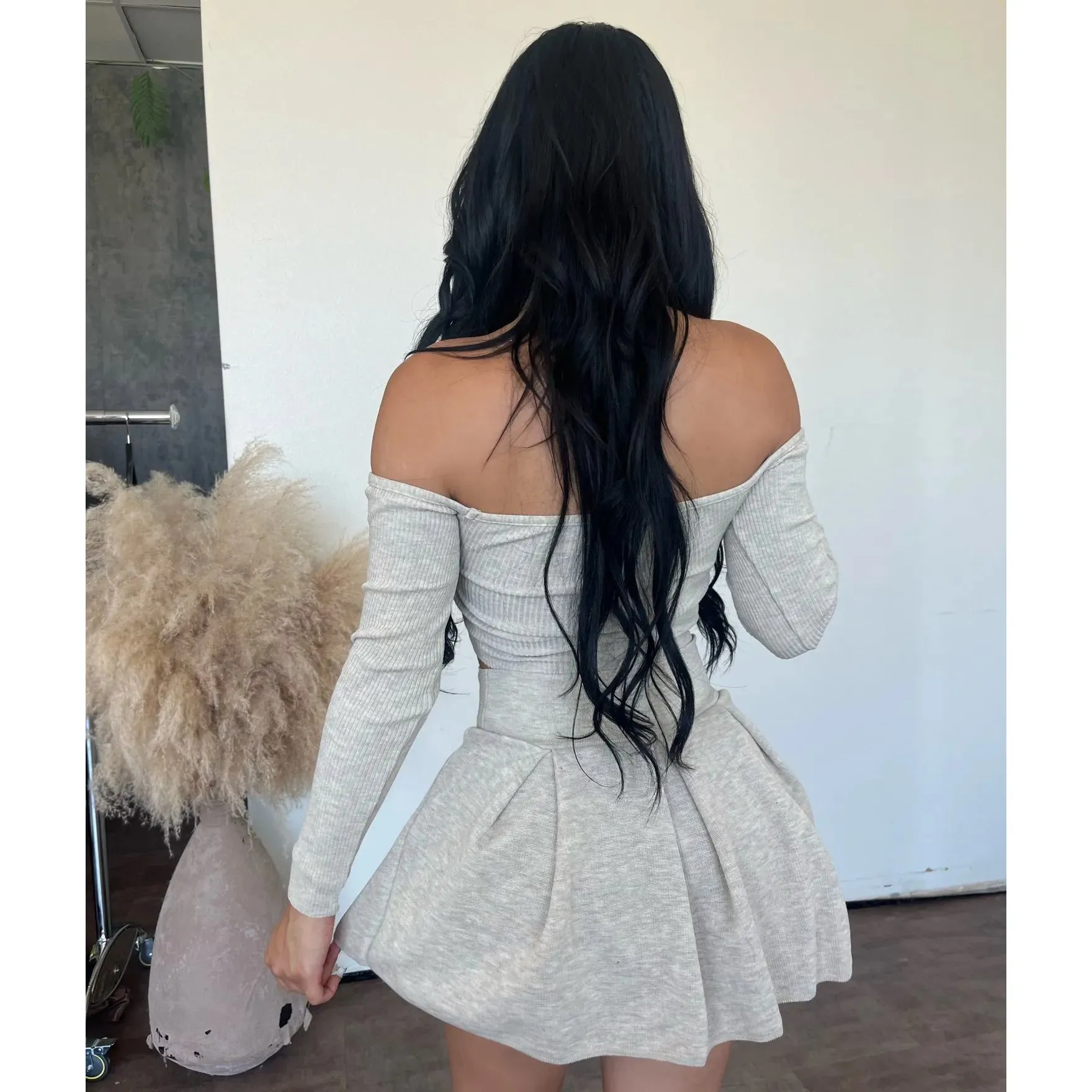 Bella Skirt Set (Oatmeal) sold by OOTDFash product image thumbnail 2