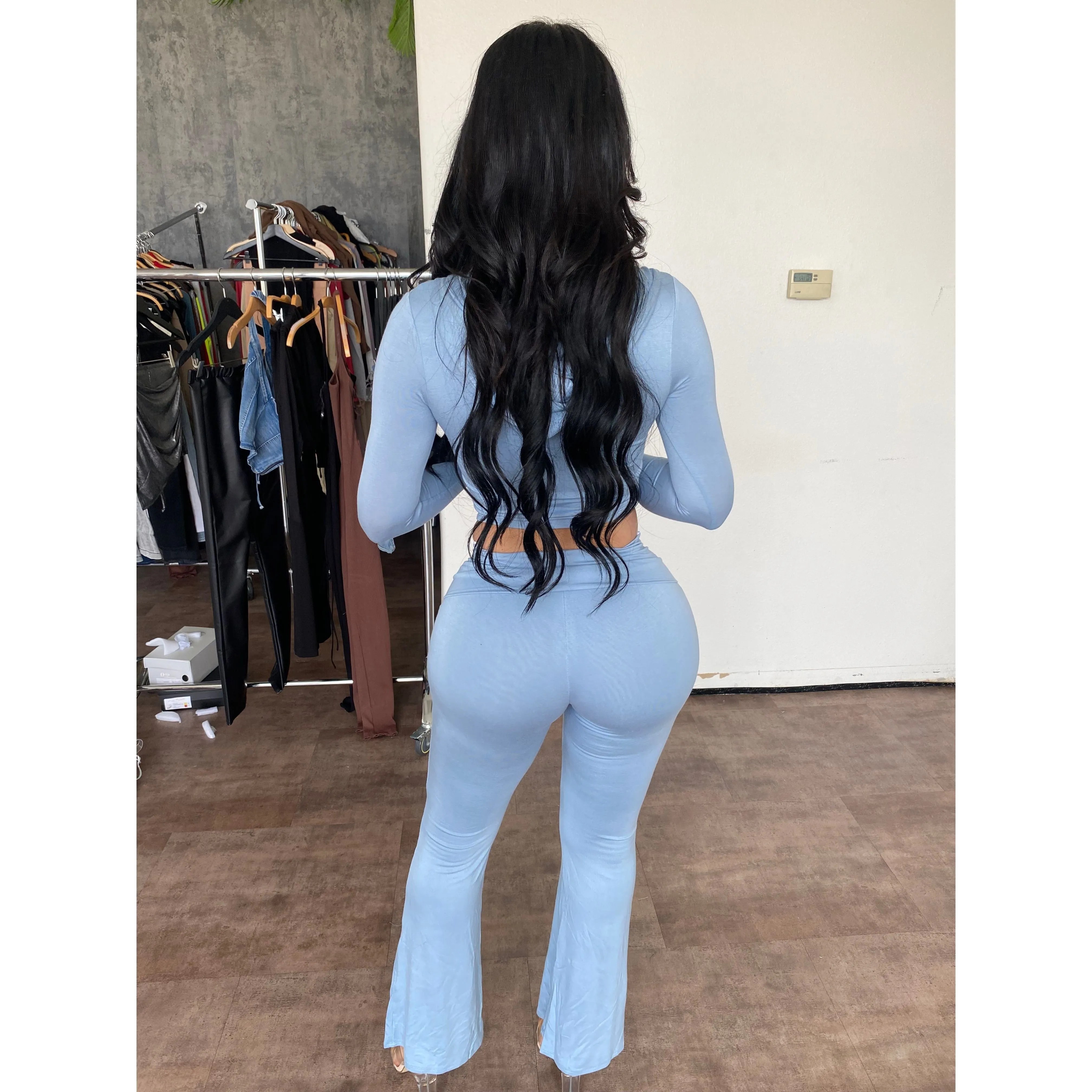 Bianca Matching Sets (Soft Chambray) sold by OOTDFash product image thumbnail 2