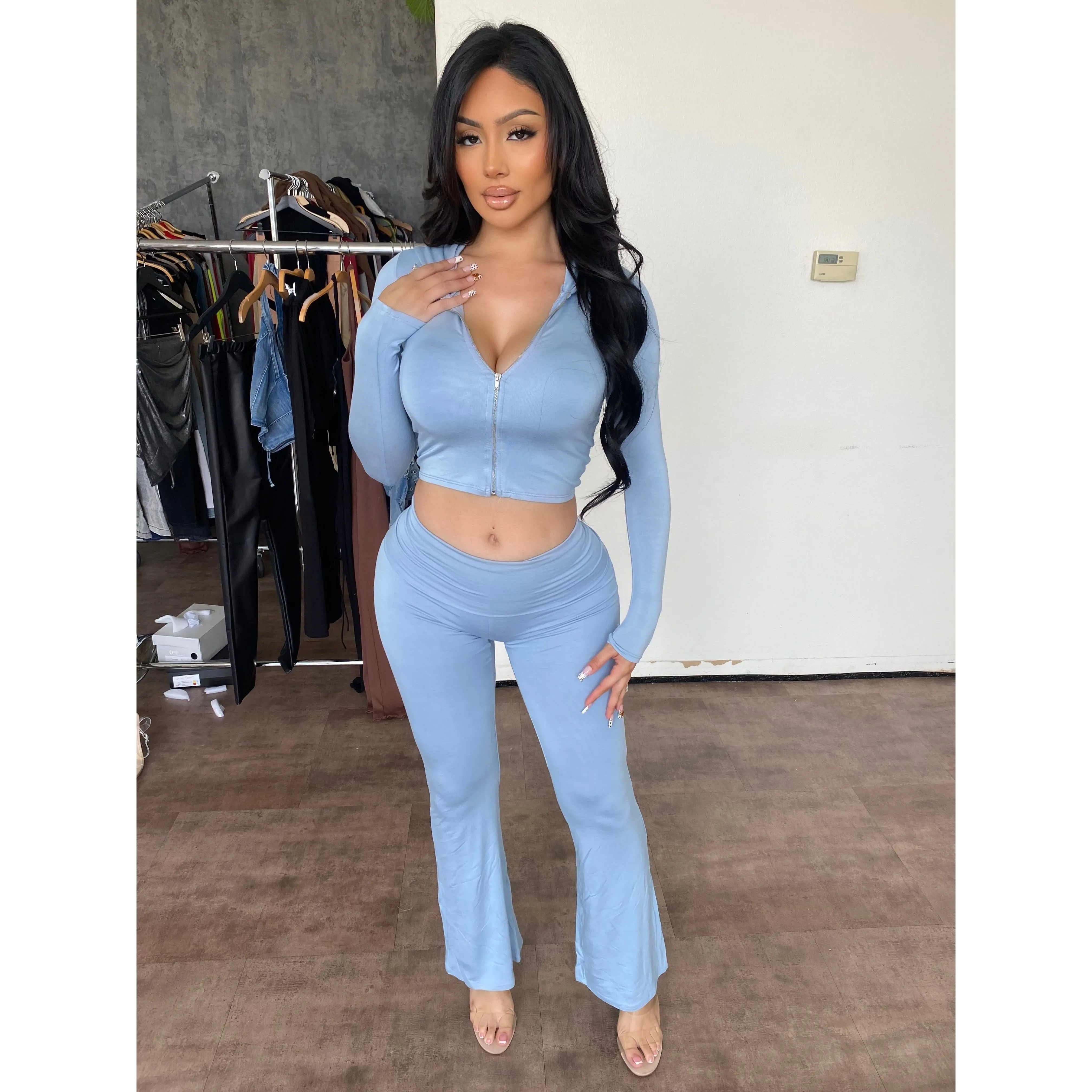 Bianca Matching Sets (Soft Chambray) sold by OOTDFash