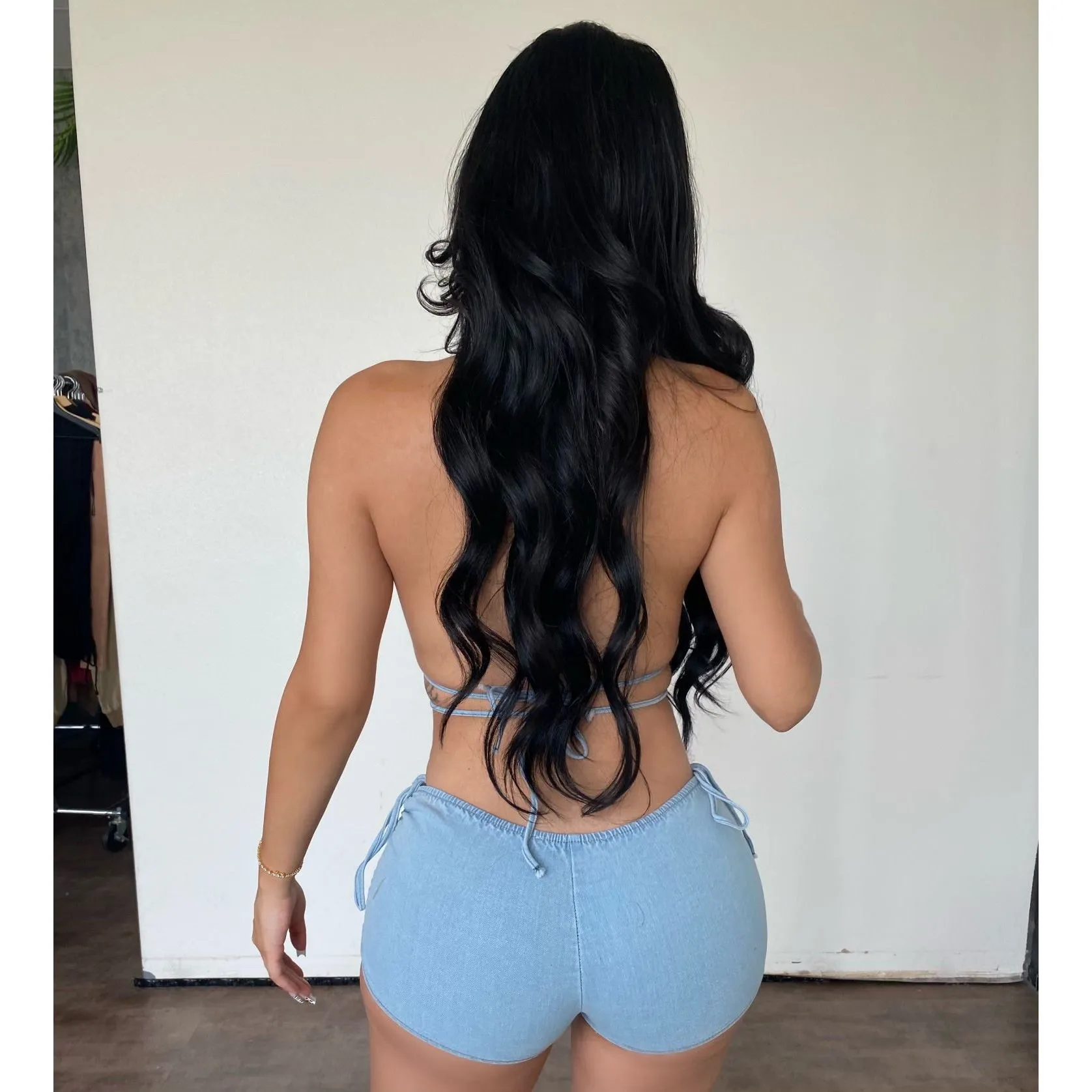 Heather Romper (Light Blue) sold by OOTDFash product image thumbnail 2