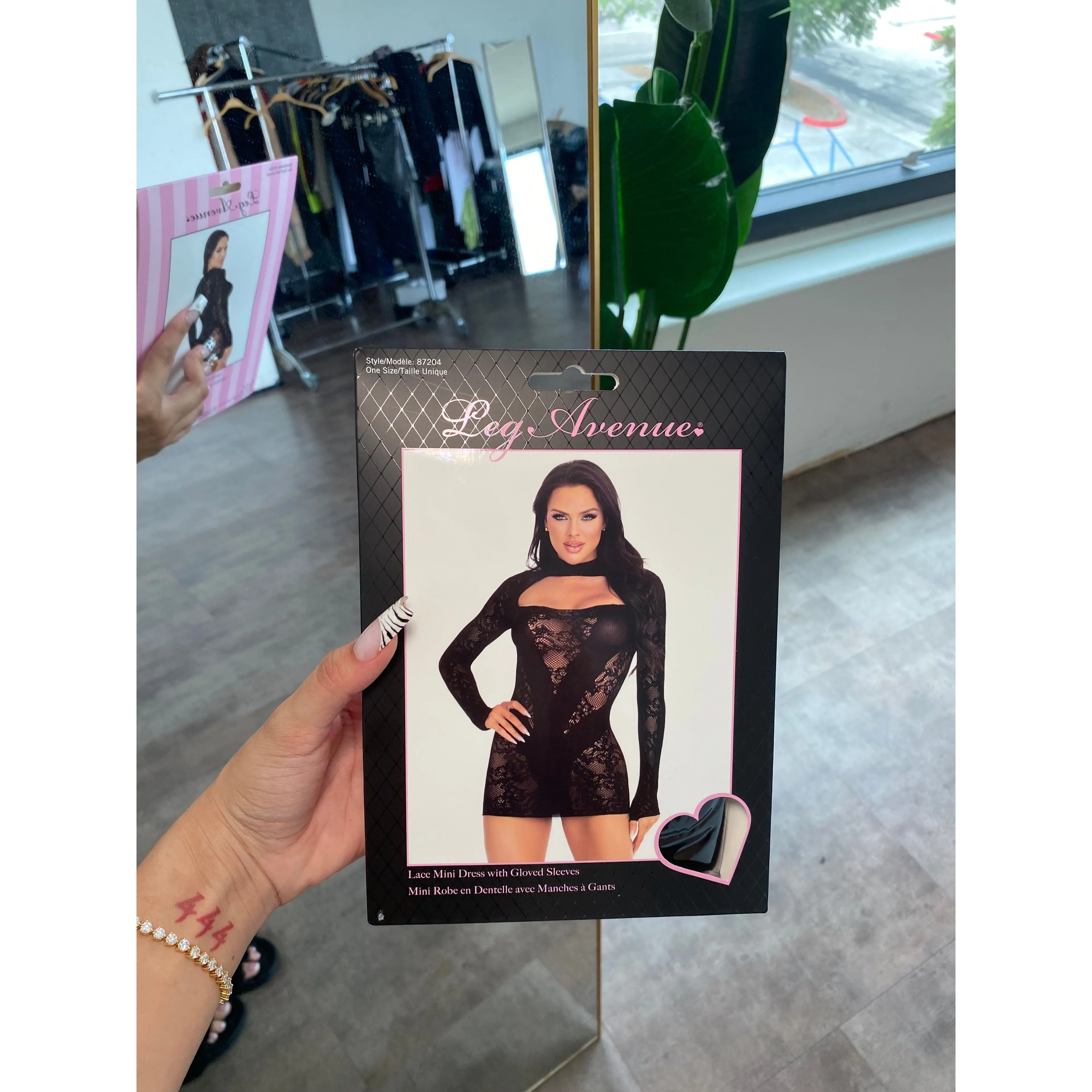 Giana Lace Mini Dress (Black) sold by OOTDFash product image thumbnail 2