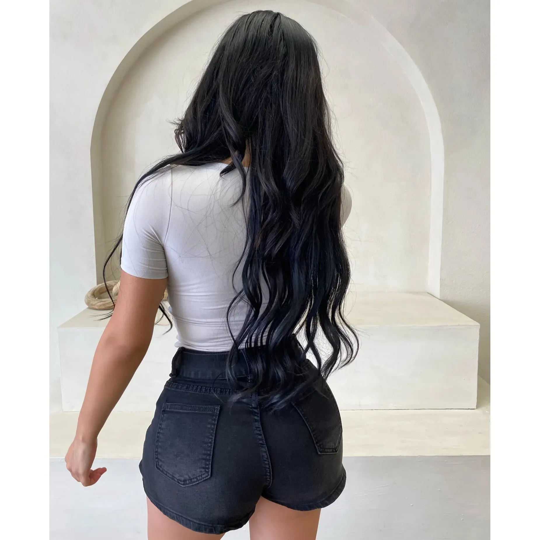 Terry Belted Shorts (Black) sold by OOTDFash product image thumbnail 2