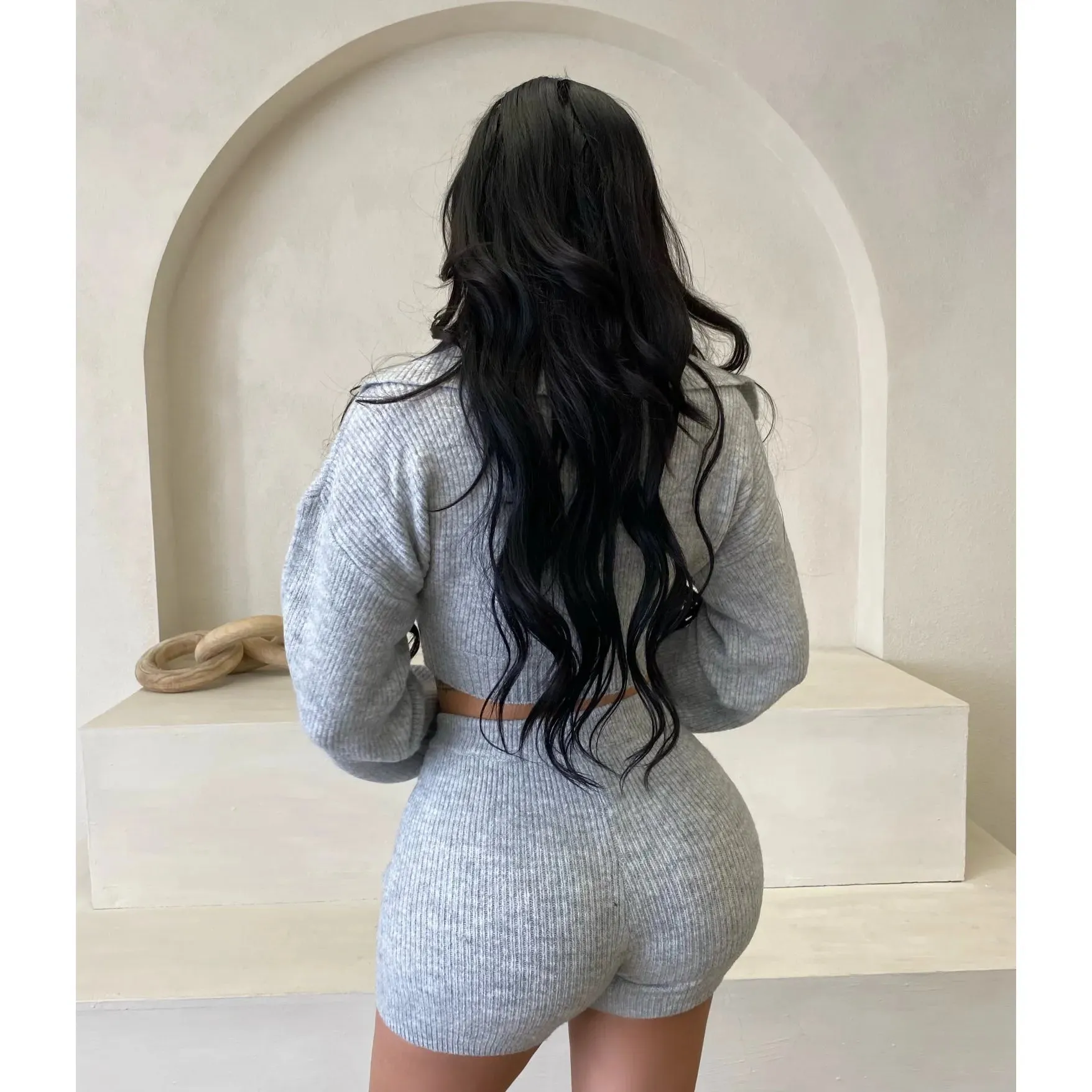 Hailey Set (H Grey) sold by OOTDFash product image thumbnail 2