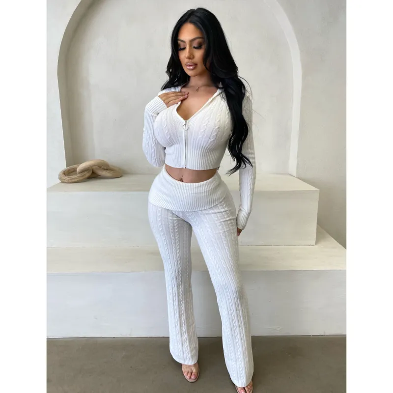 Daniella Pants Set (Cream) sold by OOTDFash