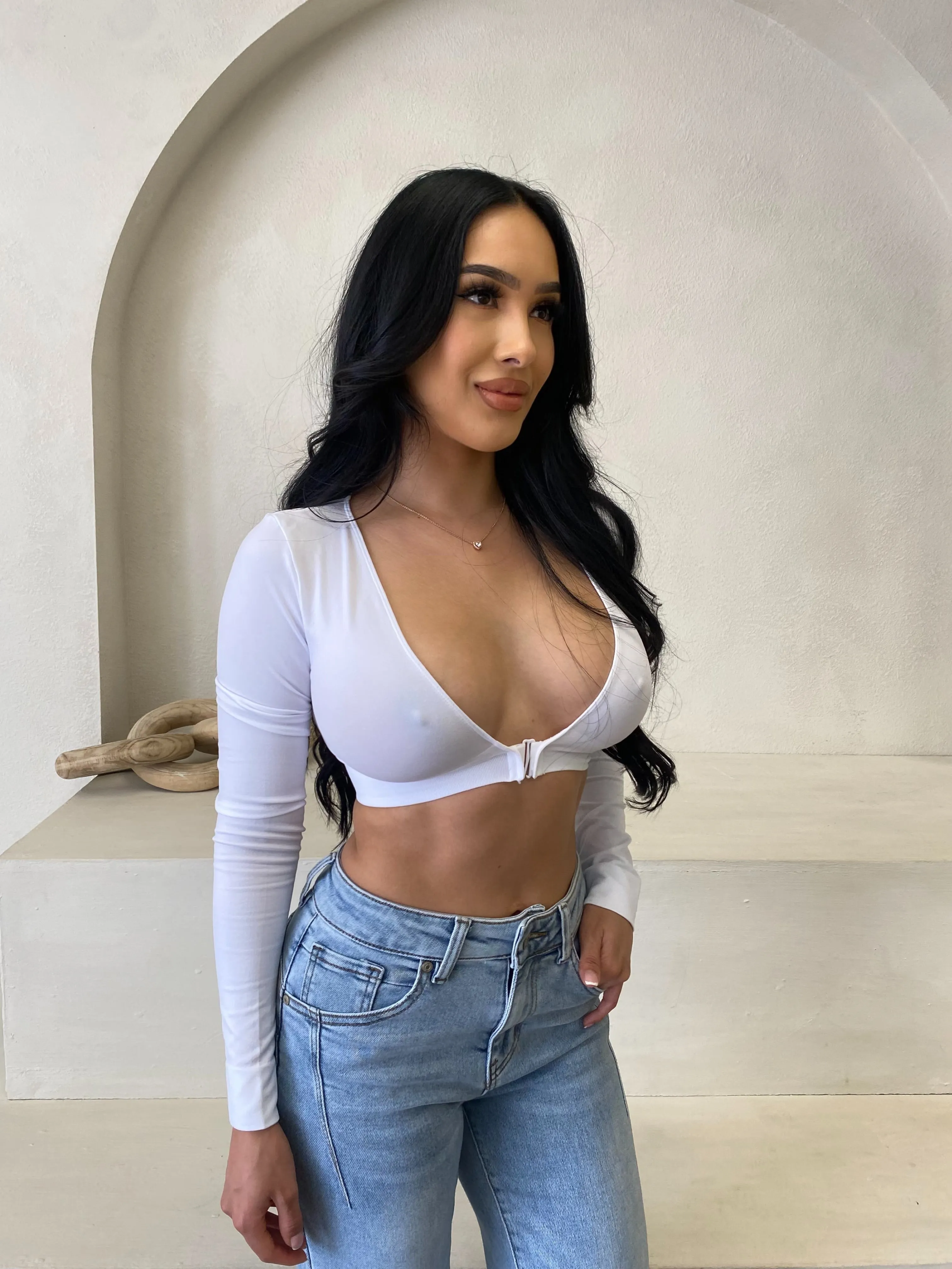 Pricilla Long Sleeve (White) sold by OOTDFash