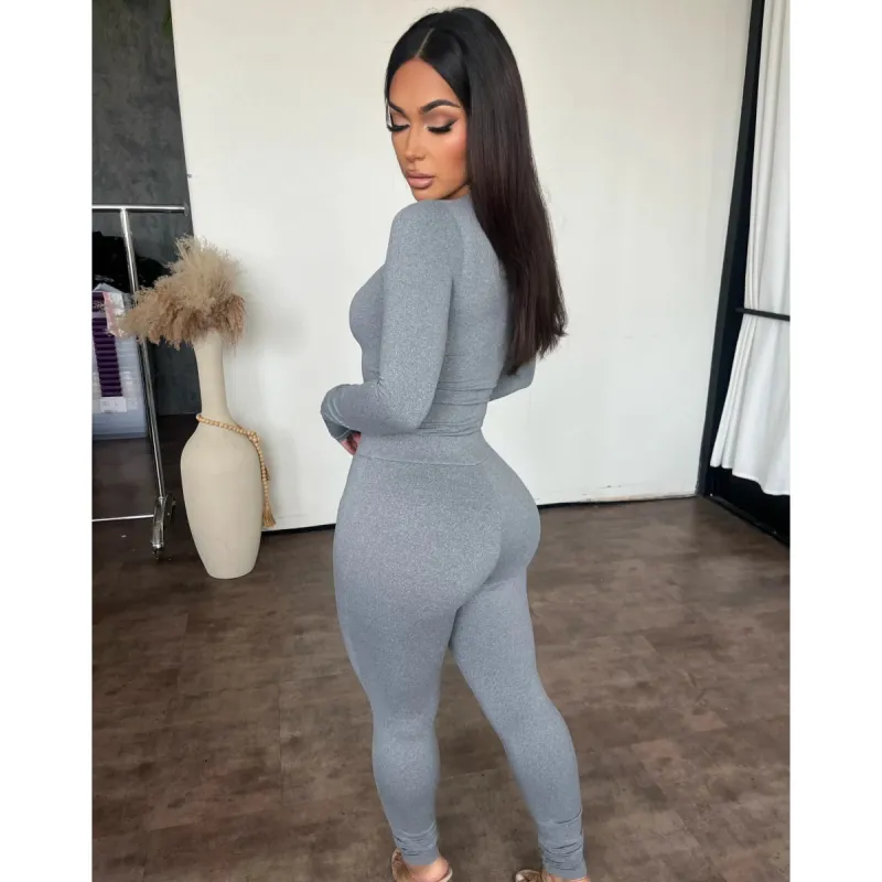 High Waisted Pants (Heather Grey) sold by OOTDFash