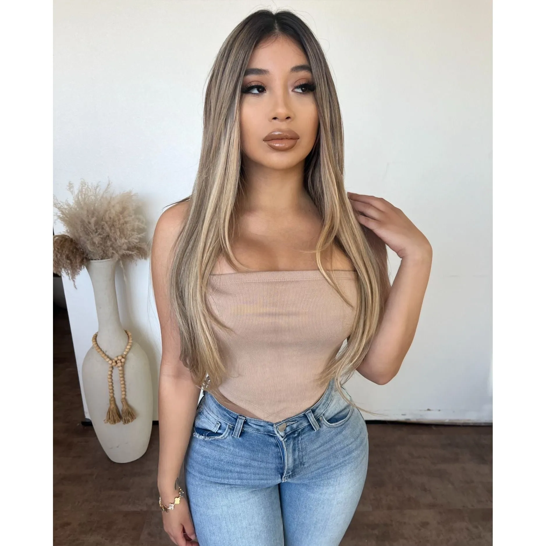 Bella Tube Top (Tan) sold by OOTDFash