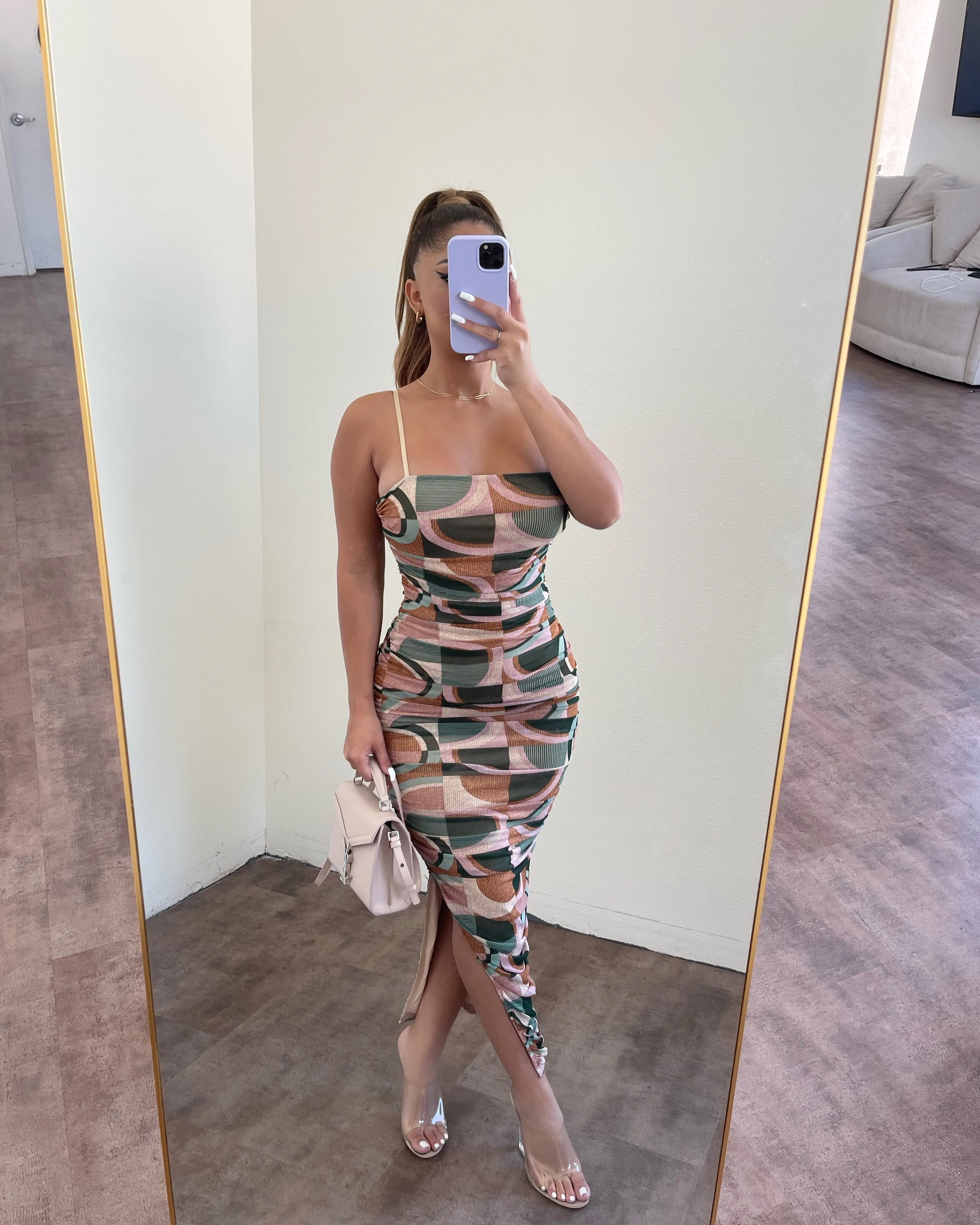 Jennifer Dress(Green Print Combo) sold by OOTDFash product image thumbnail 2