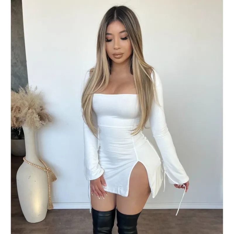 Isabell Dress (White) sold by OOTDFash