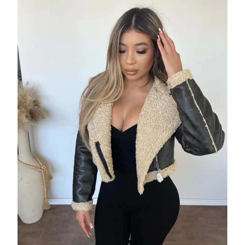 Alondra Jacket (Black-Cream) sold by OOTDFash