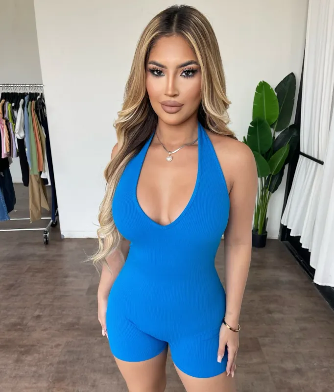 Ericka Halter Jumpsuit(Royal Blue) sold by OOTDFash