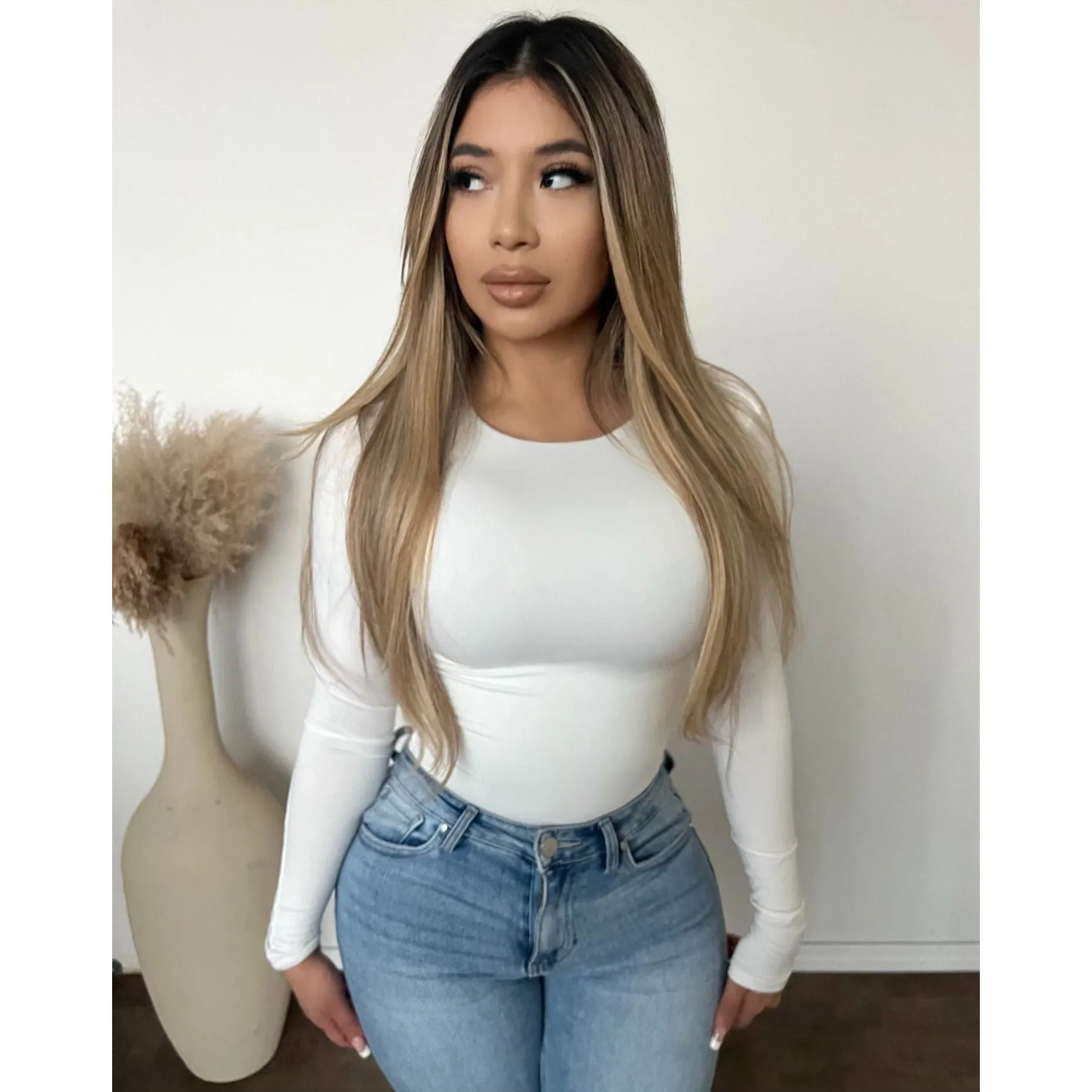 Shayla long sleeve (White) sold by OOTDFash