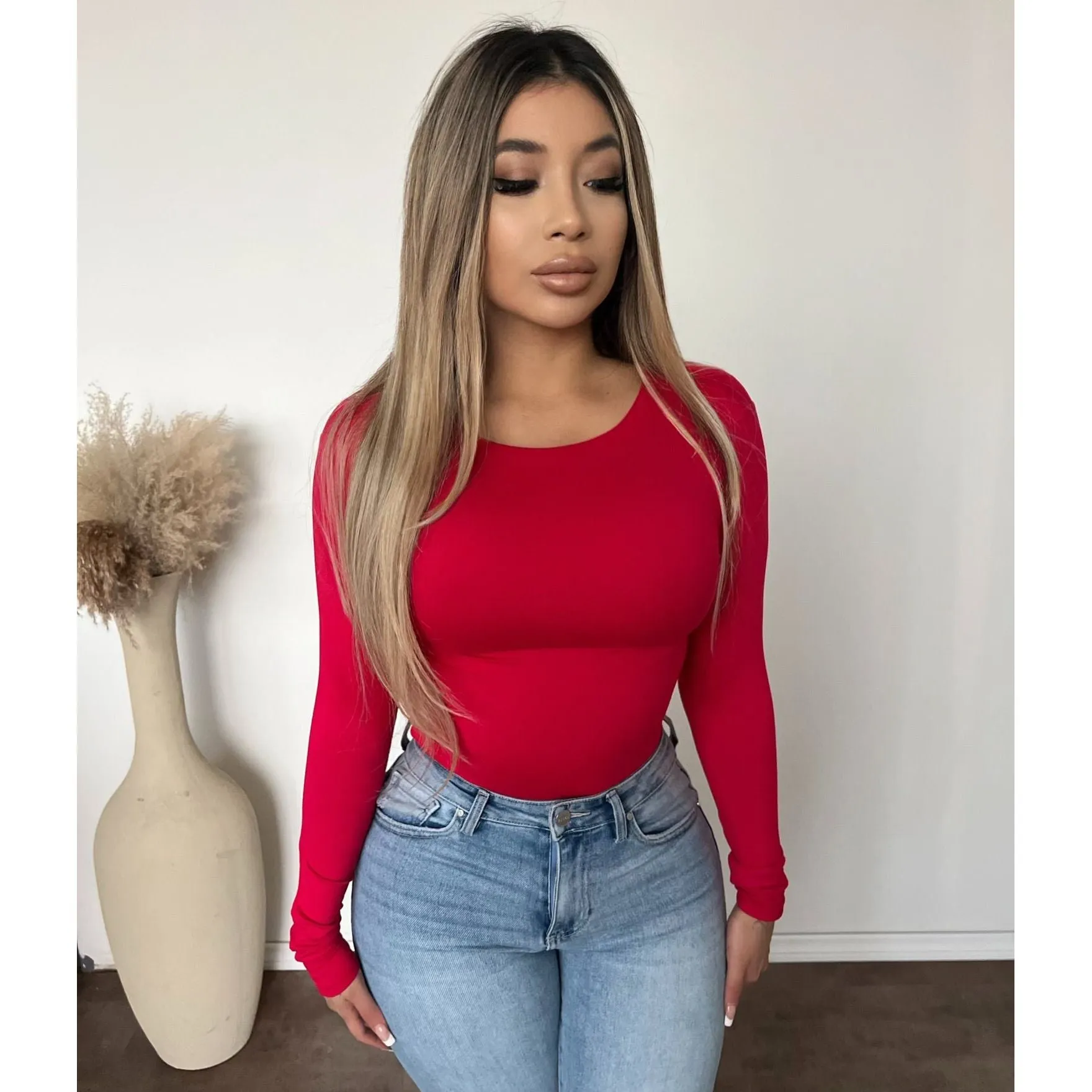 Shayla long sleeve (Red) sold by OOTDFash