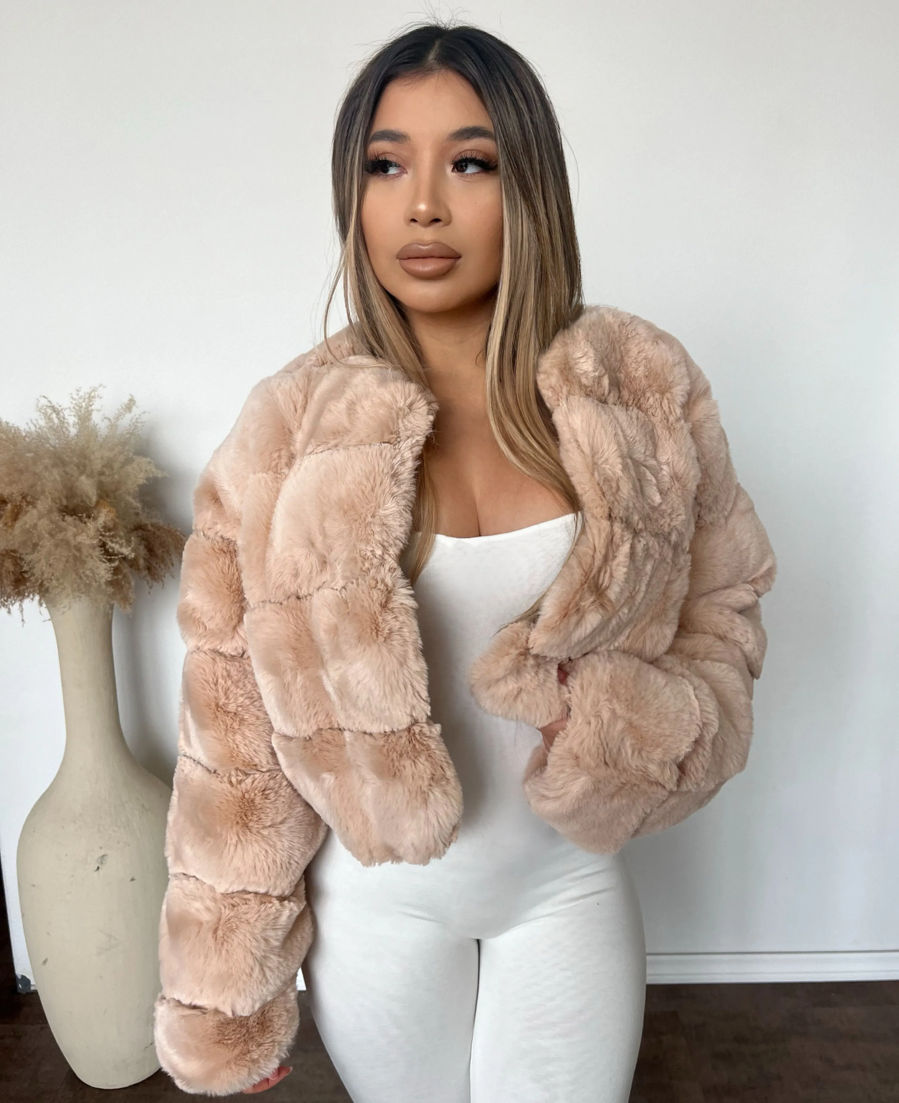 Iris Crop jacket (Blush) sold by OOTDFash