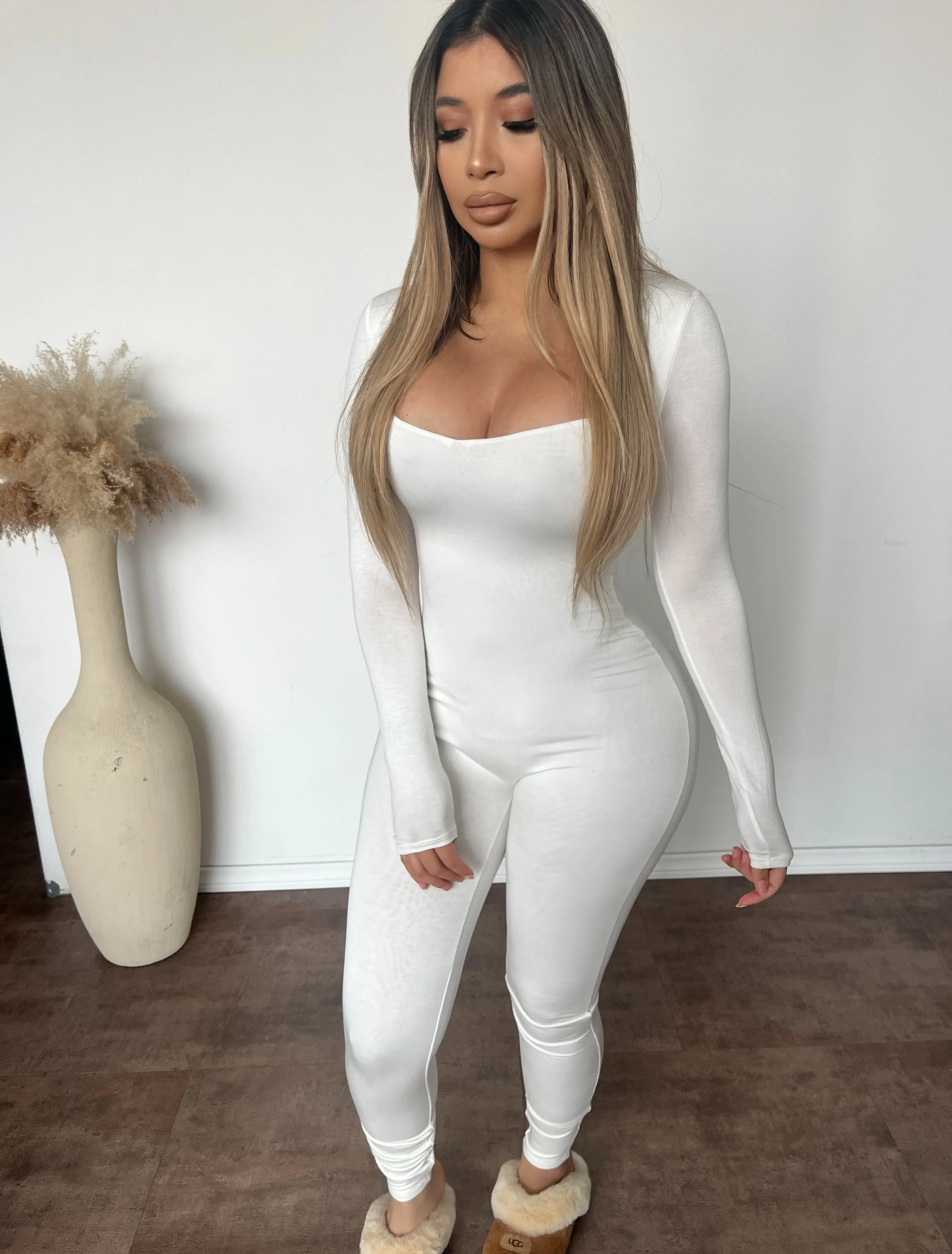 Eve Jumpsuit (Off White) sold by OOTDFash