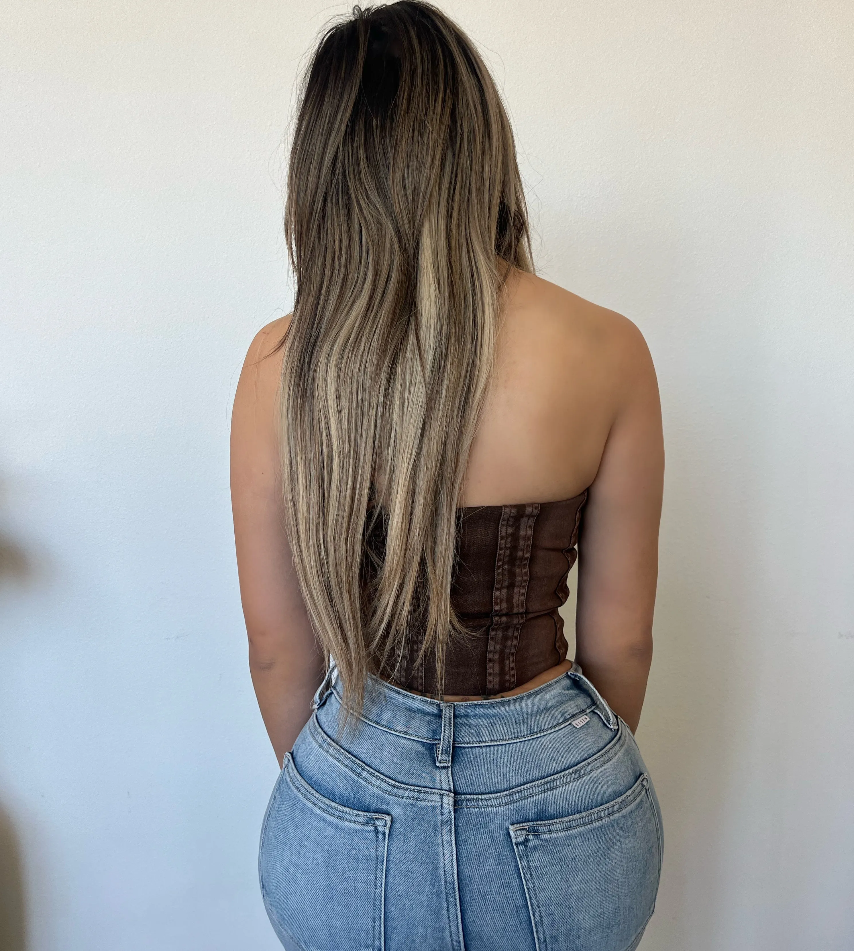 Bruna Wash Corset Top (Brown) sold by OOTDFash product image thumbnail 2