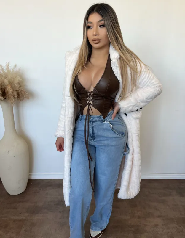 Bella Coat (Cream) sold by OOTDFash