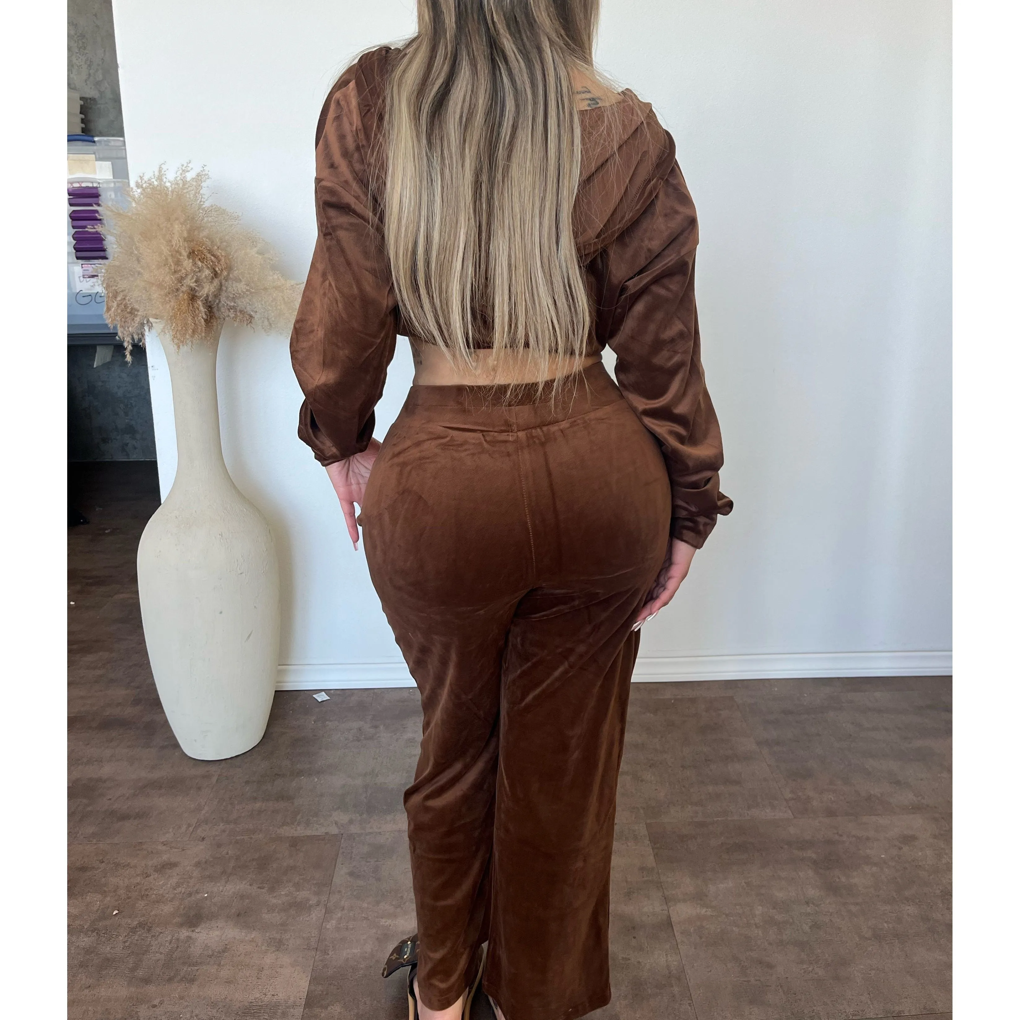 Taylor Jogger Set (Chocolate) sold by OOTDFash product image thumbnail 2