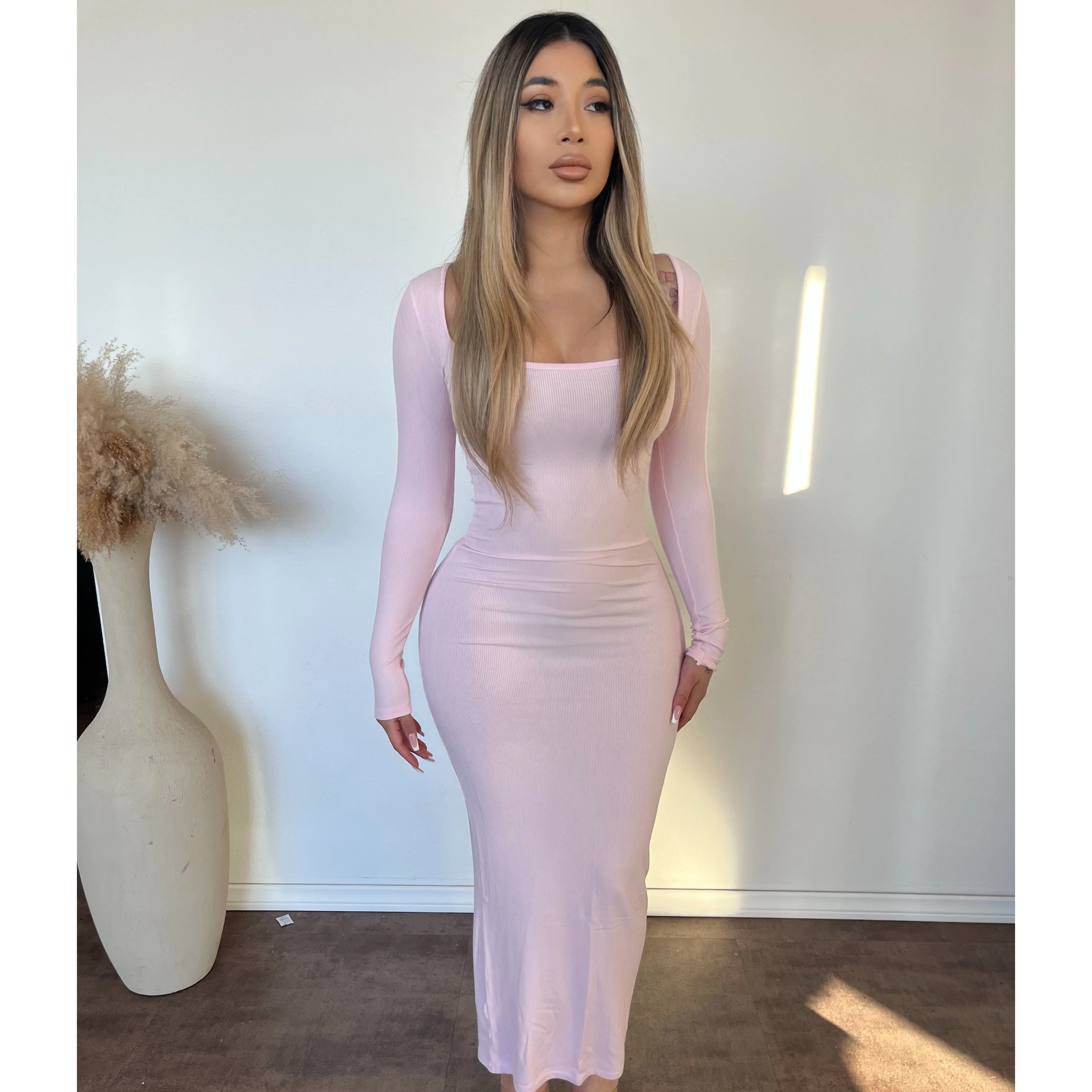 Jacky Long Sleeve Dress (Cherry Blossom) sold by OOTDFash