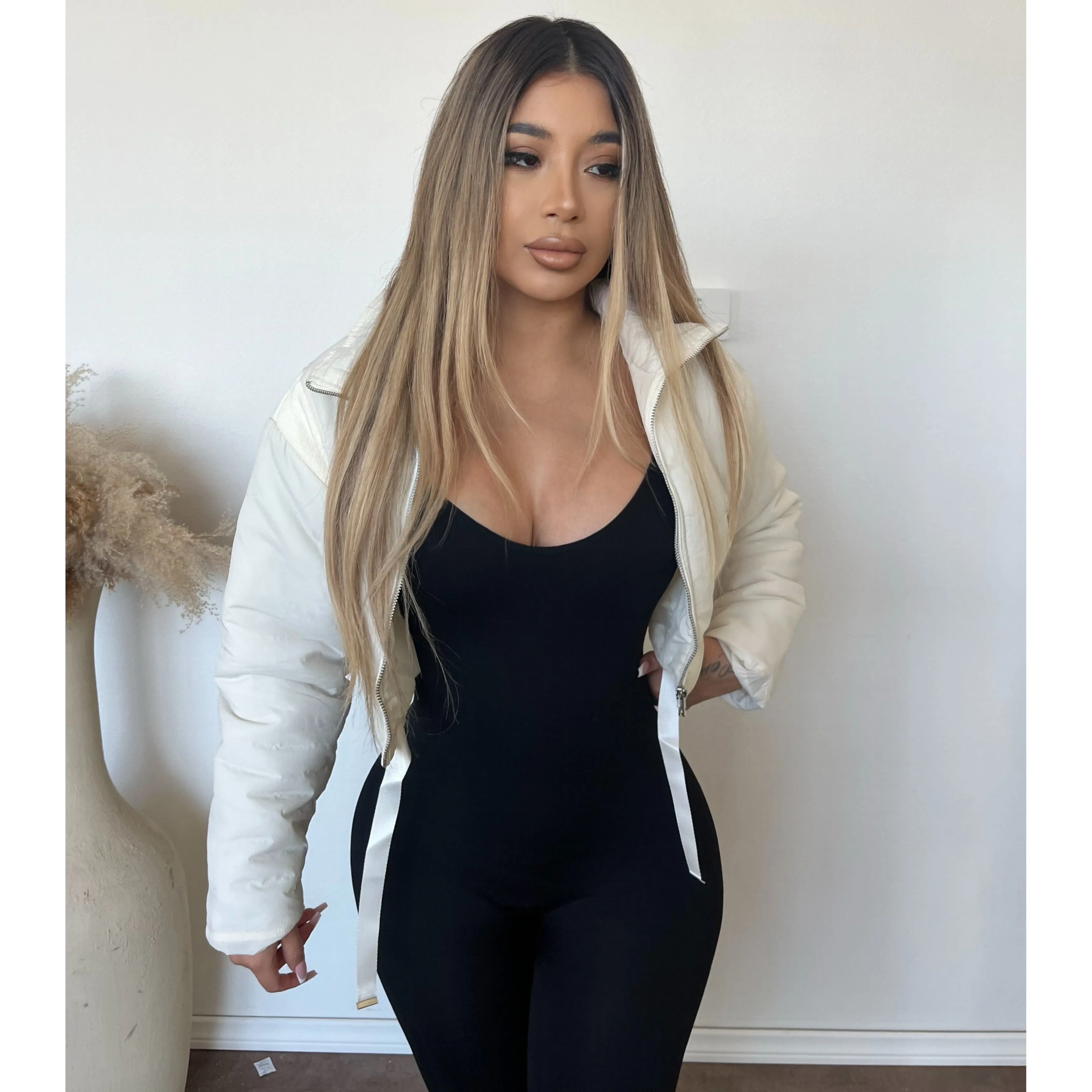 Bobby Bomber jacket (Off White) sold by OOTDFash