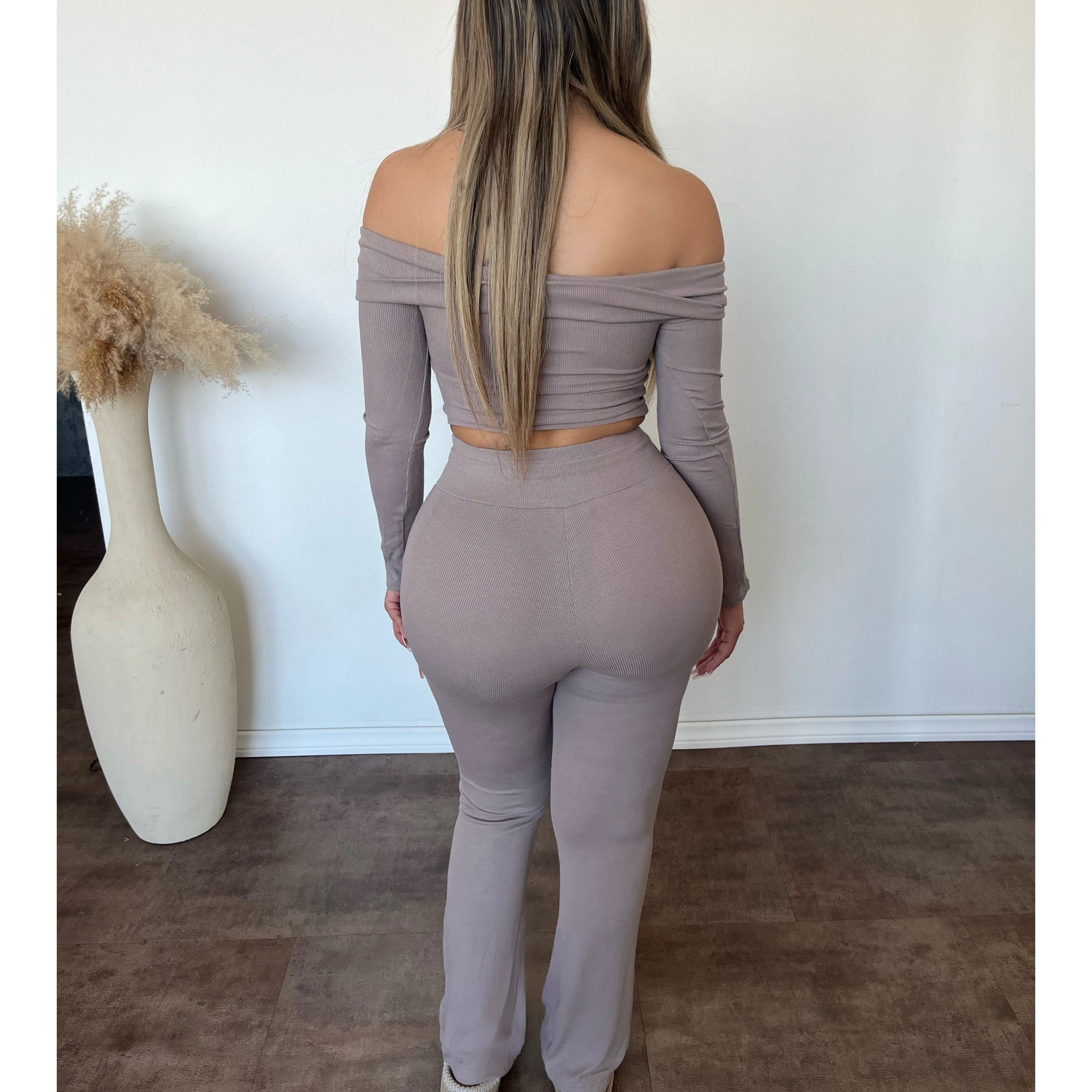 Gigi Lounge Pants (Taupe) sold by OOTDFash product image thumbnail 2