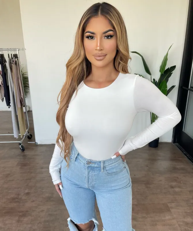 Olivia Bodysuit(White) sold by OOTDFash