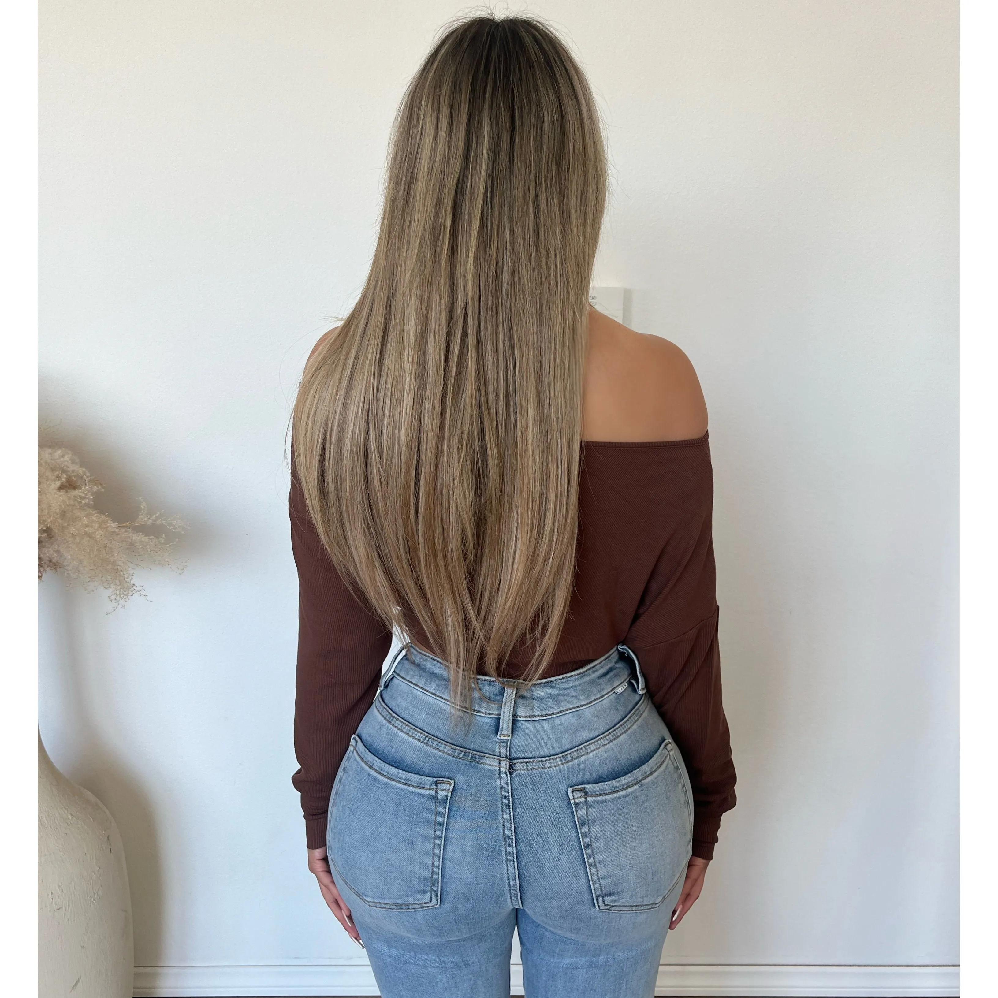 Mila off Shoulder Top (Cocoa) sold by OOTDFash product image thumbnail 2