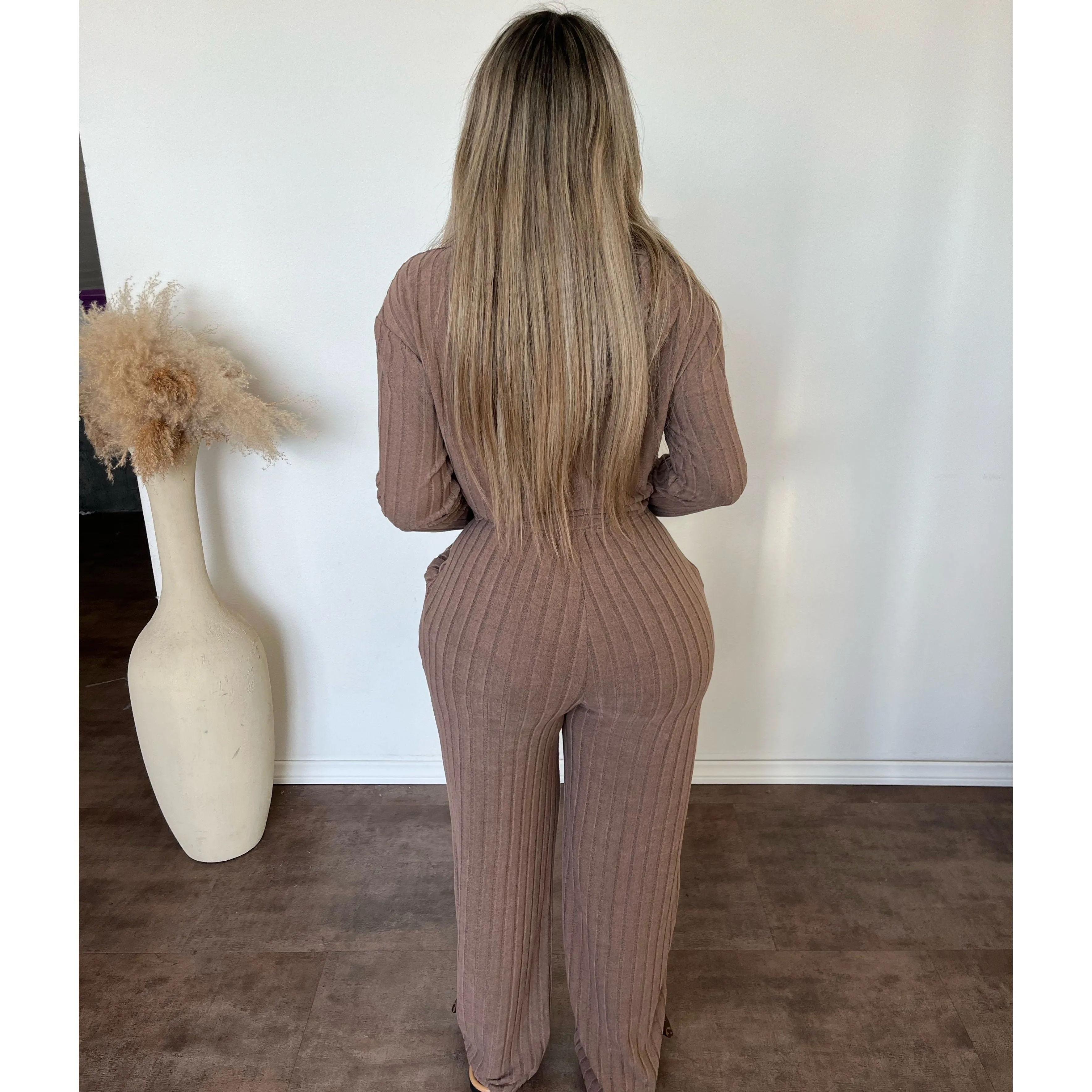 Riley 2 Piece Set (Taupe) sold by OOTDFash product image thumbnail 2