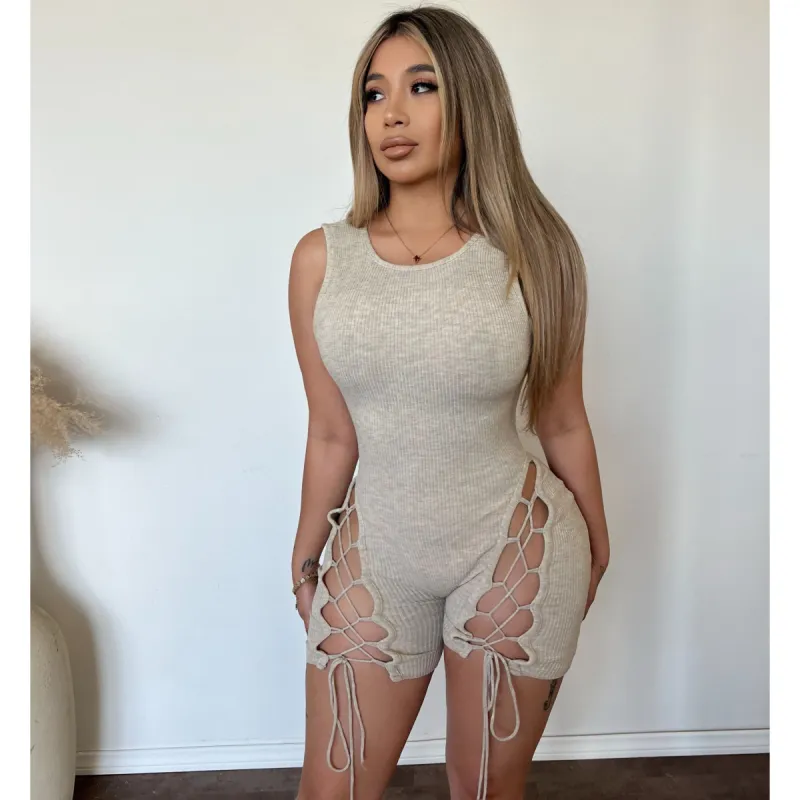 Michelle Romper (Oatmeal) sold by OOTDFash