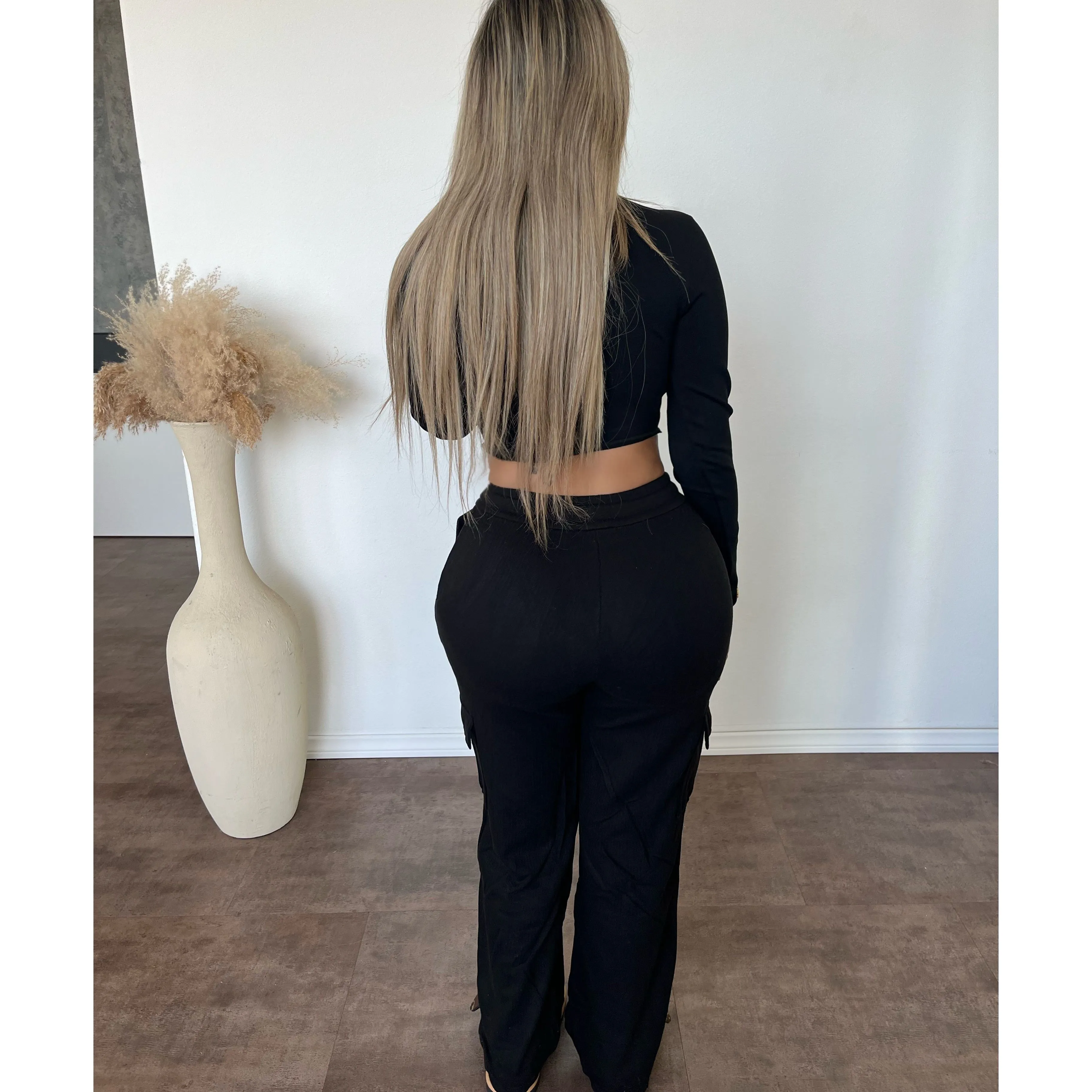 Jasmine Zip Up Jacket (Black) sold by OOTDFash product image thumbnail 2