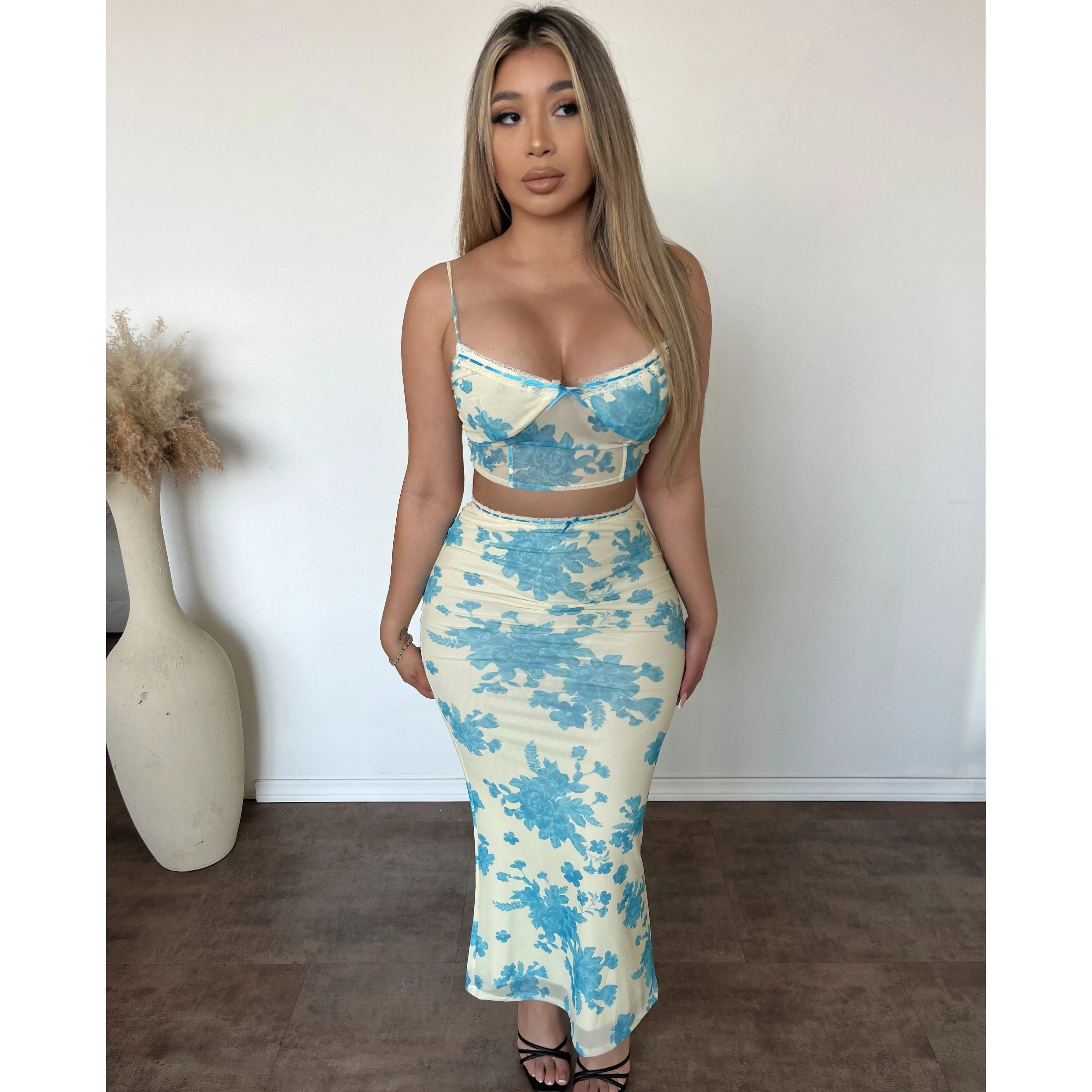 Gigi Set(Yellow/Blue) sold by OOTDFash