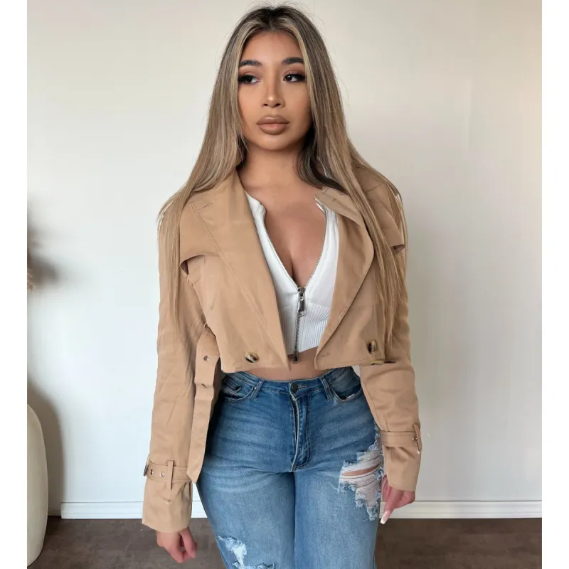 Bianca Coat Jacket (Cold Beige) sold by OOTDFash