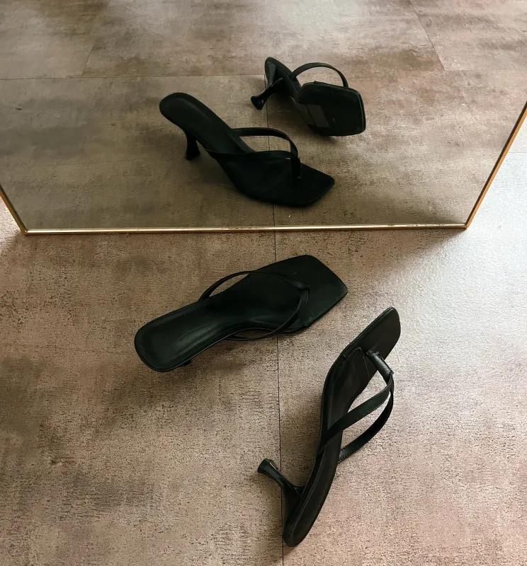 Doreen kitty Heels (Black) sold by OOTDFash