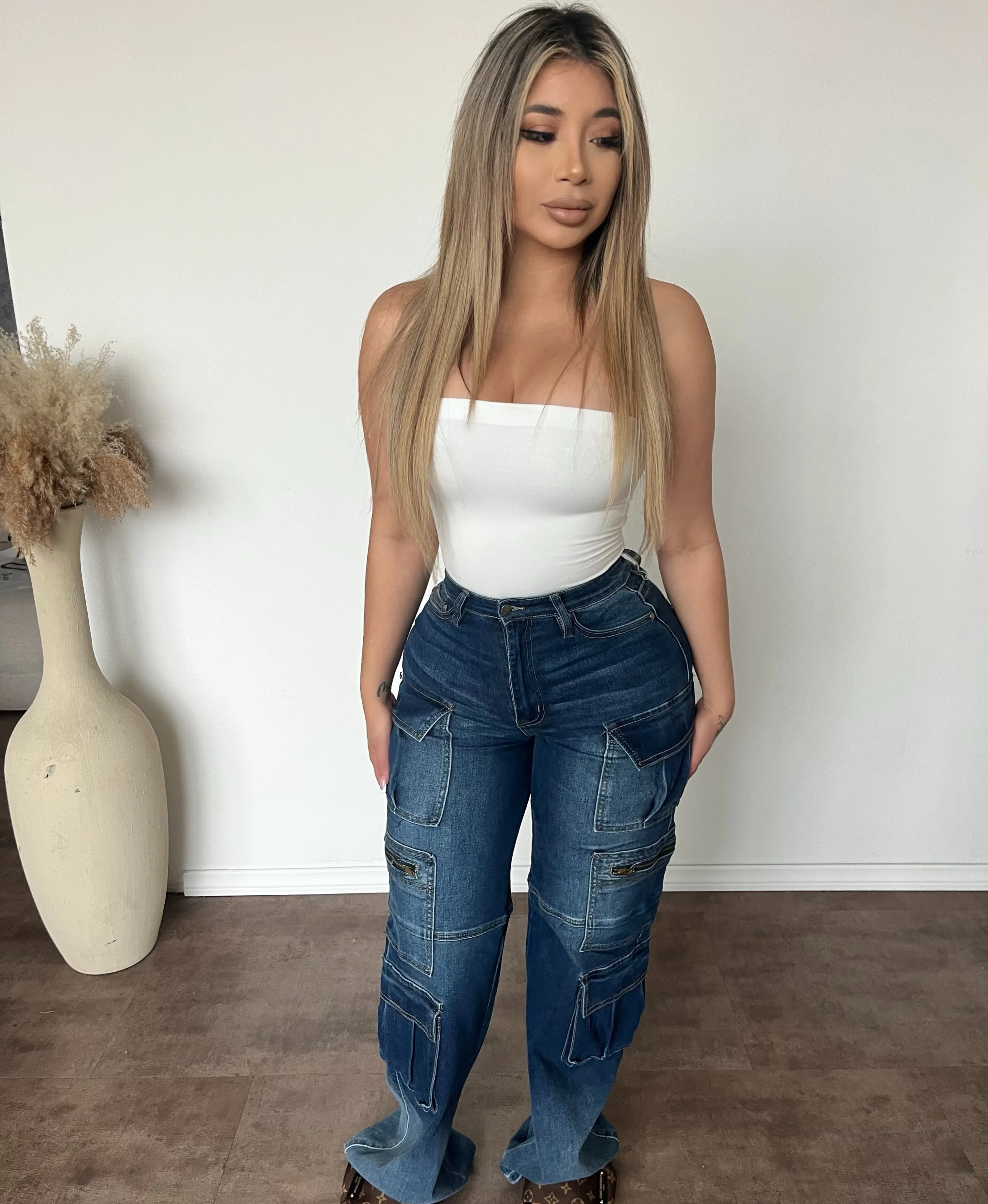 Stanly Stretch Jeans (Dark Blue) sold by OOTDFash