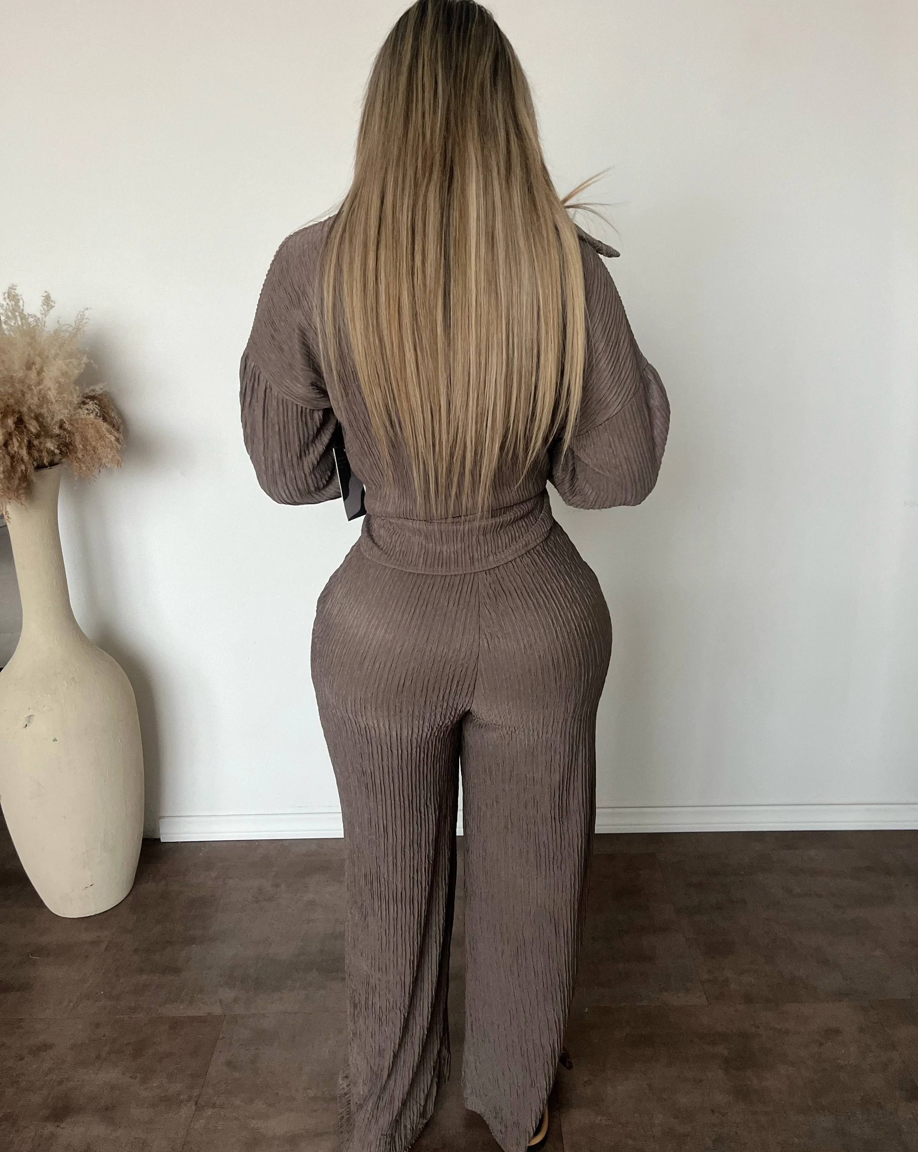 Mila Crinkled Set (Coco) sold by OOTDFash product image thumbnail 3