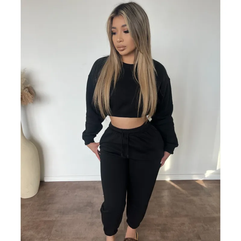 Emma Fleece Sweatshirt (Black) sold by OOTDFash