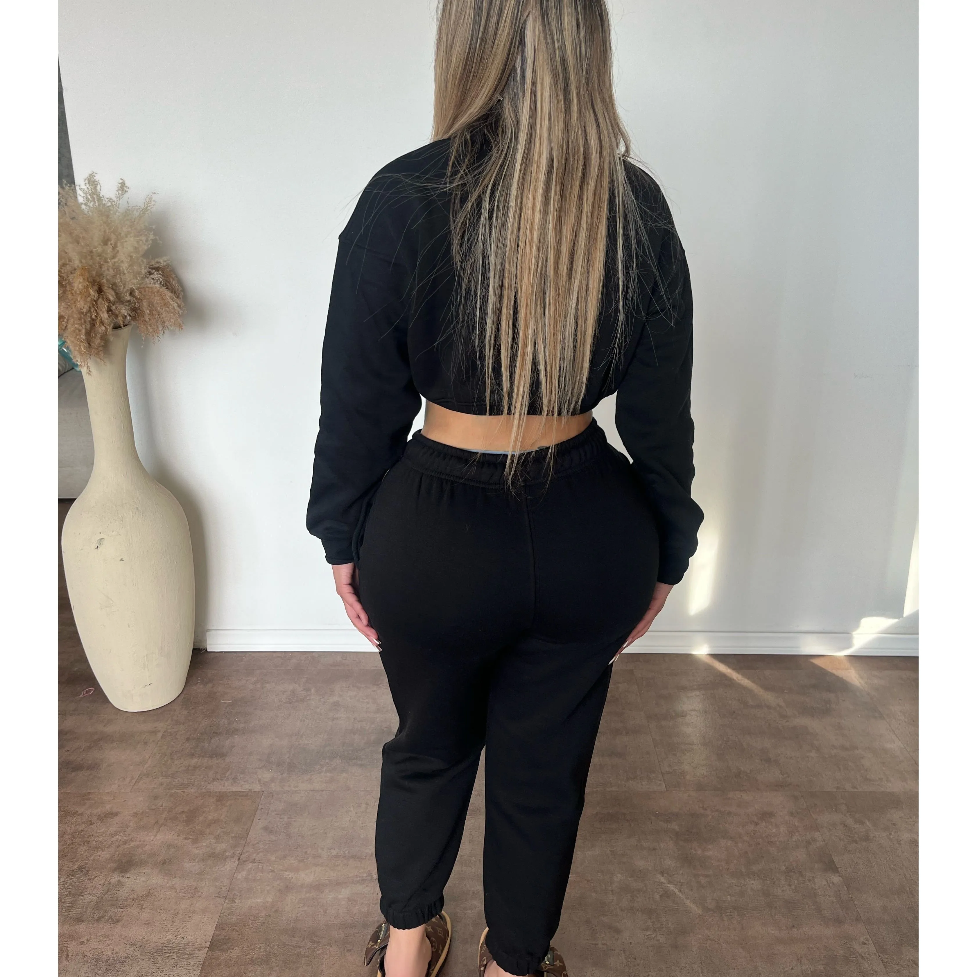 Emma Fleece Sweatshirt (Black) sold by OOTDFash product image thumbnail 2