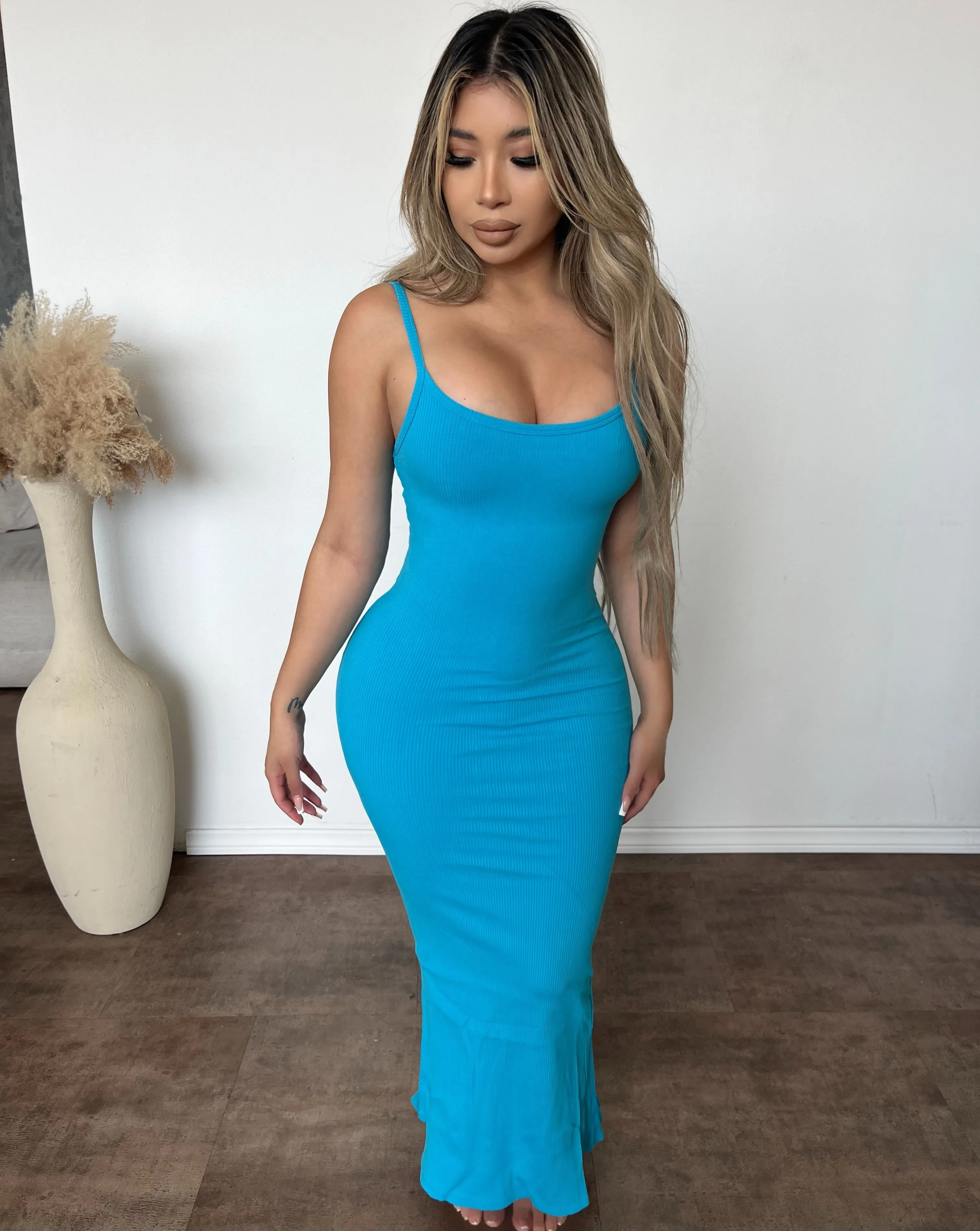 Jenny Long Dress (Aqua) sold by OOTDFash