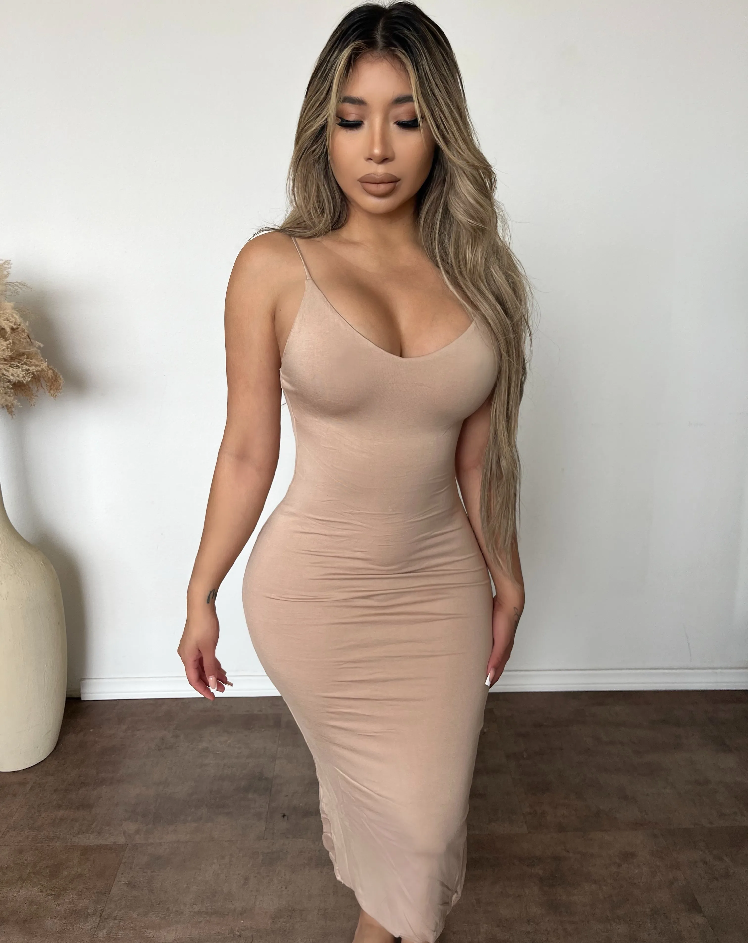 Rachel Ruched Back (Sand) sold by OOTDFash