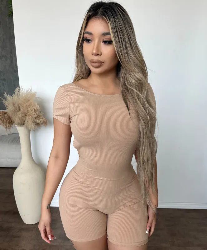 Pricilla Open Back Romper (Surocco) sold by OOTDFash