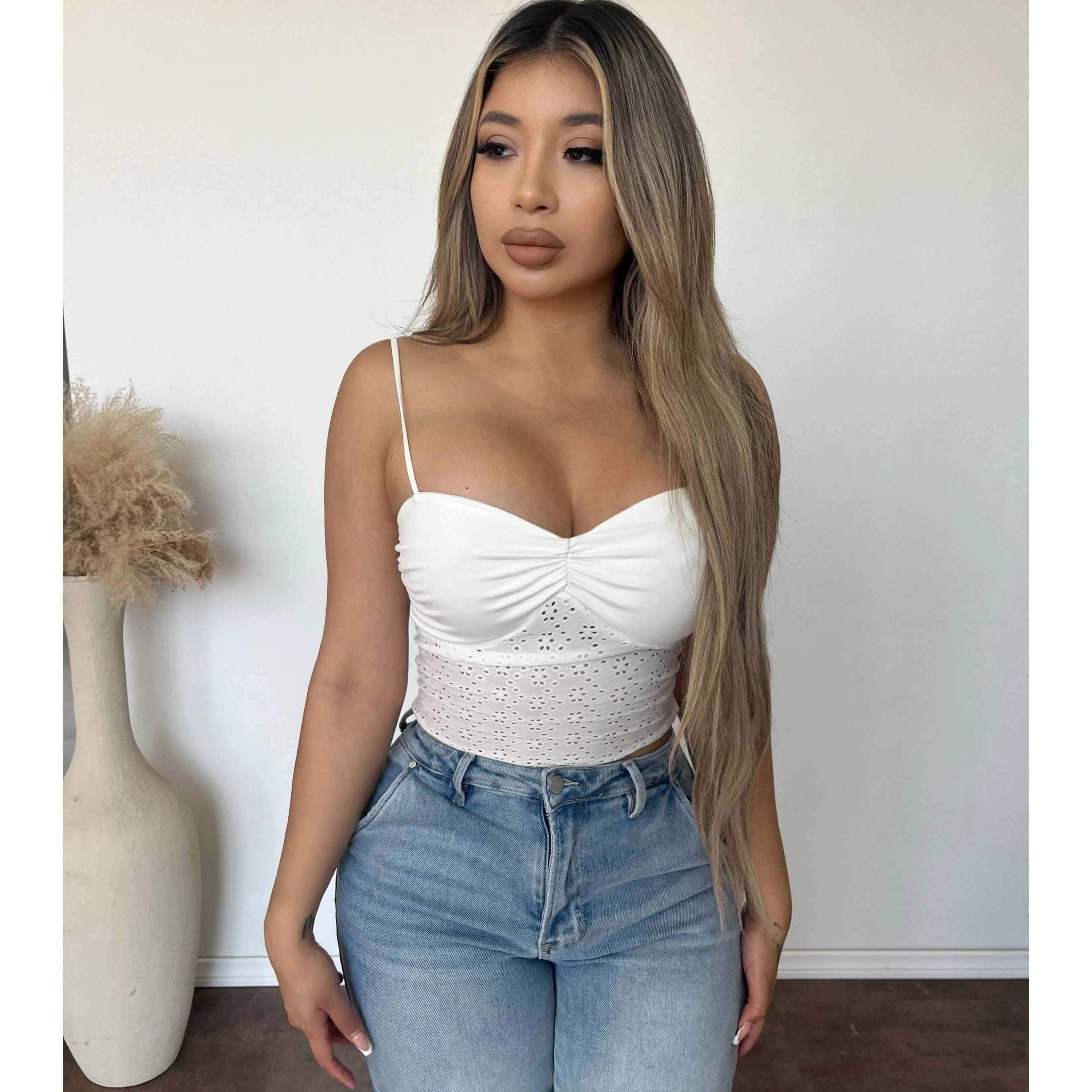 Ashley Knit Top (Ivory) sold by OOTDFash