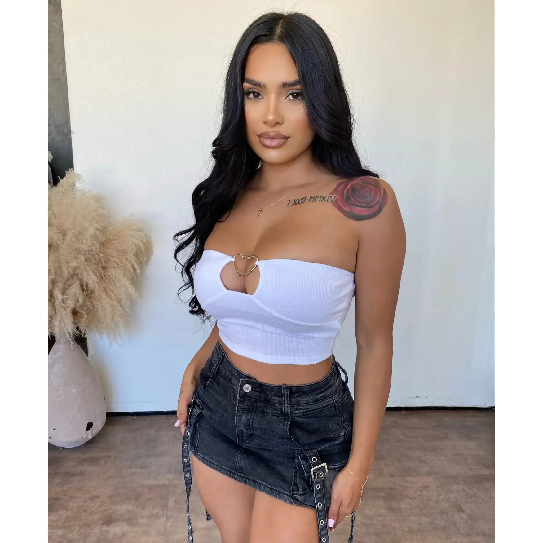 Veronica Tube Top (Ivory) sold by OOTDFash